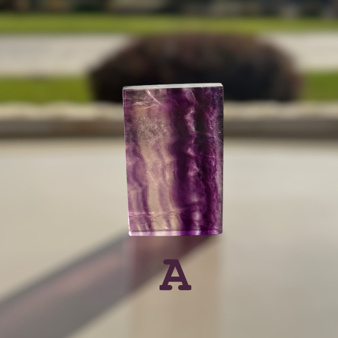 AAA Grade Fluorite Crystal Slab (S-medium) Batch#1