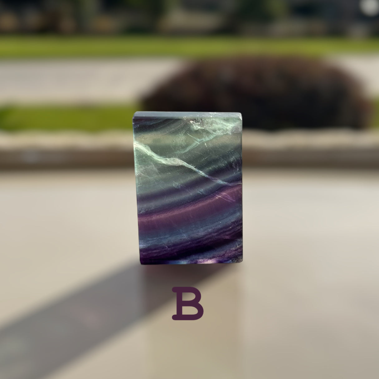 AAA Grade Fluorite Crystal Slab (S-medium) Batch#1