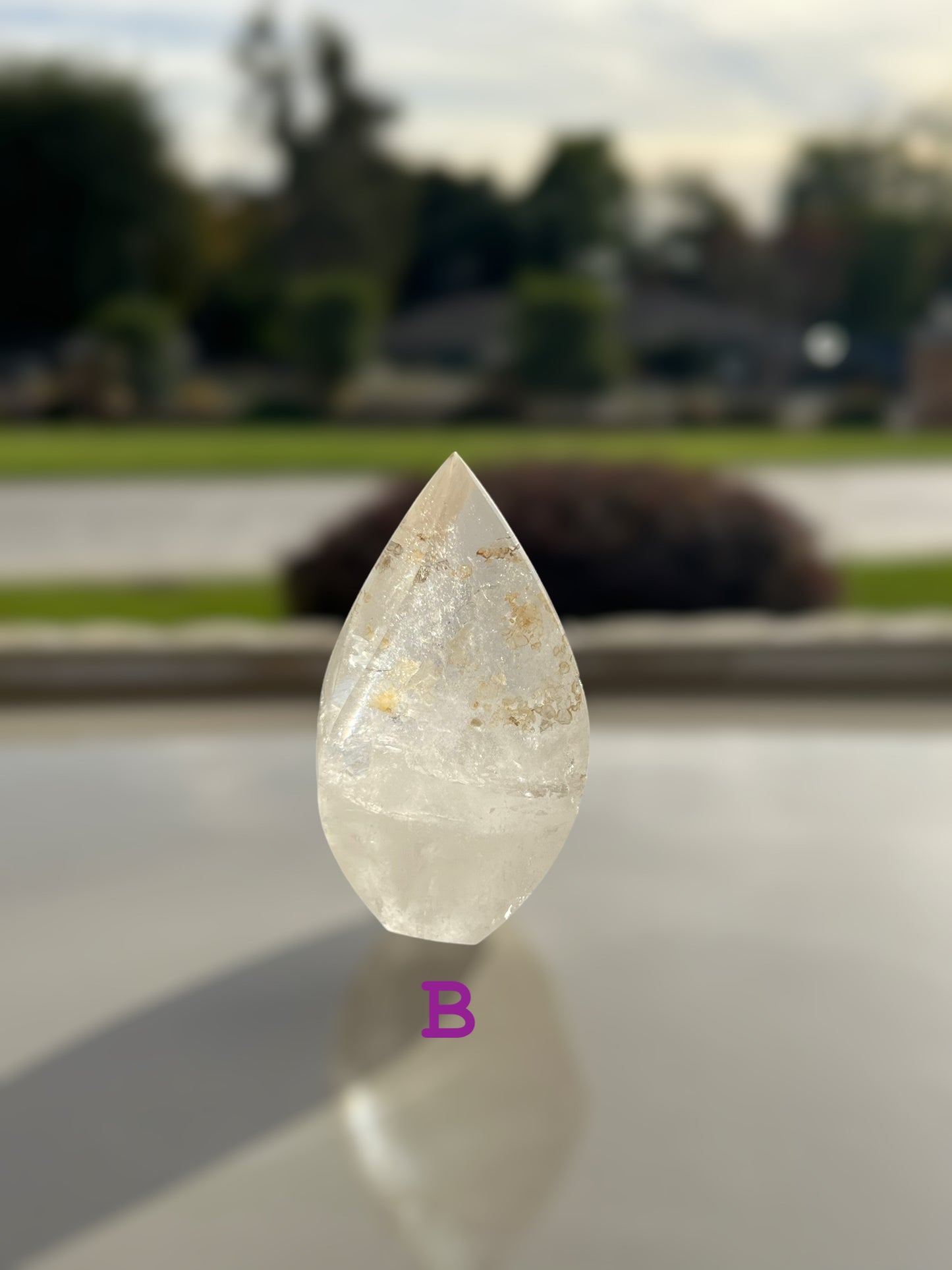 AAA 級透明石英晶體火焰(S)批次 #1