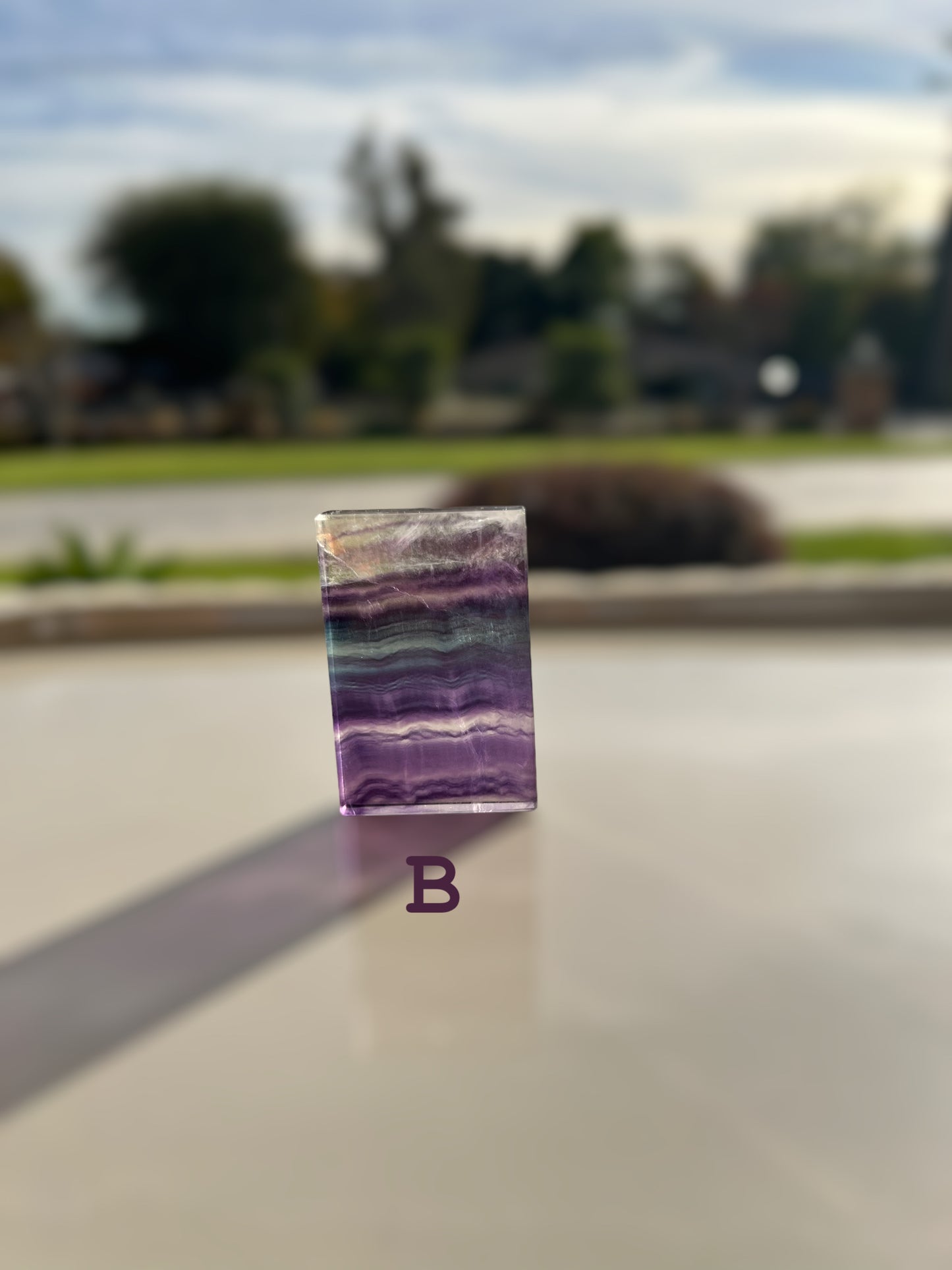 AAA Grade Fluorite Crystal Slab (S-large)