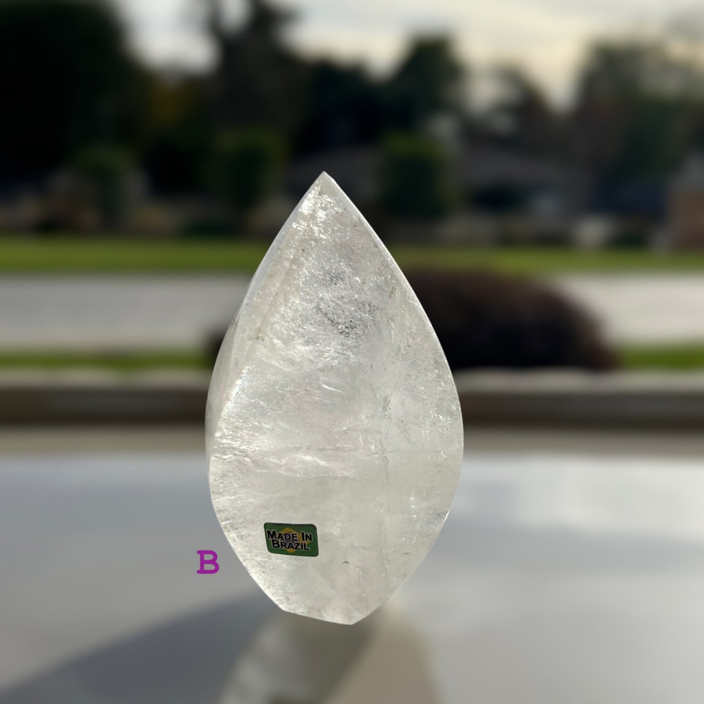 AAA 級透明石英水晶火焰(M)