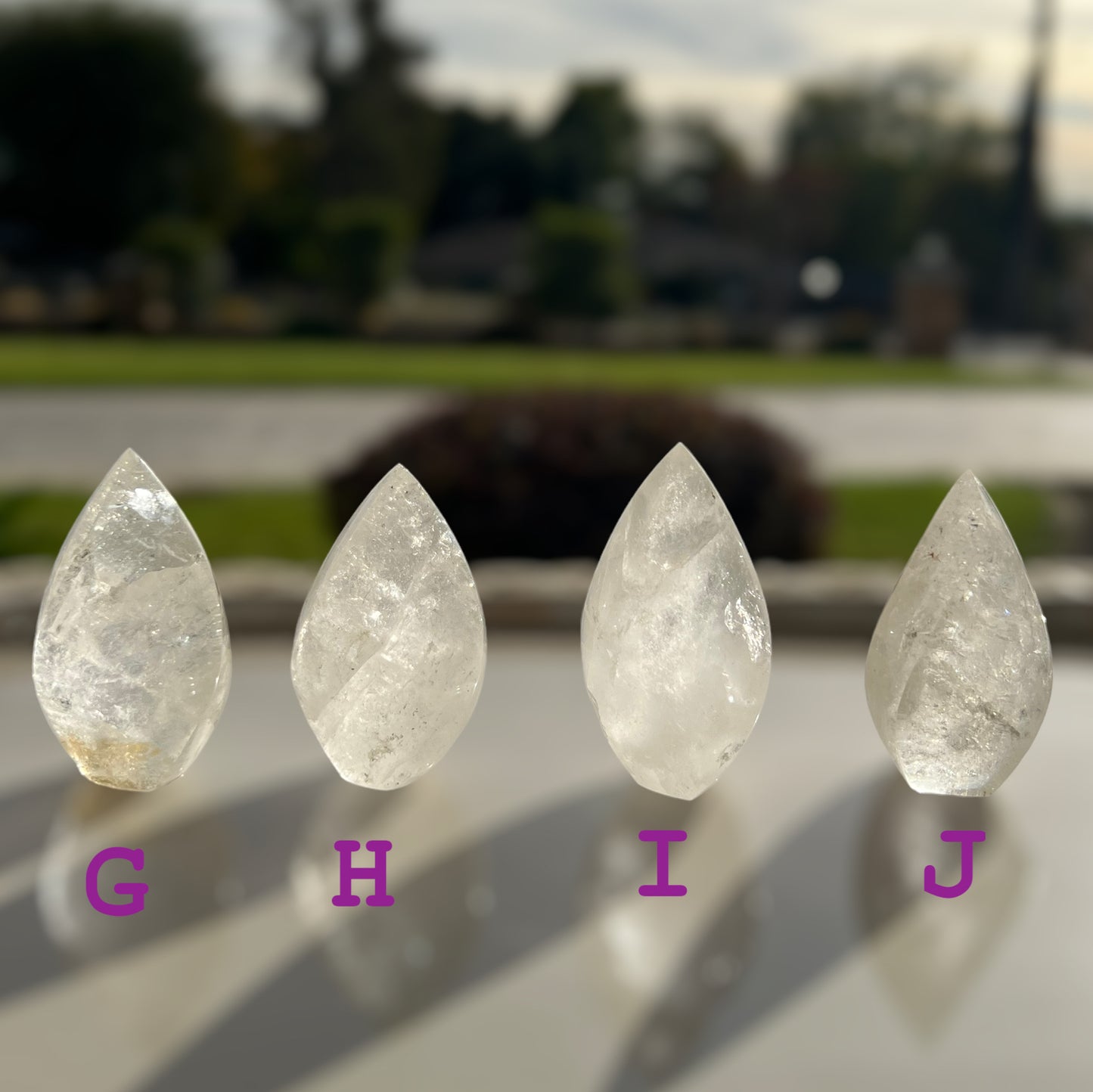 AAA 級透明石英晶體火焰(S)批次 #3