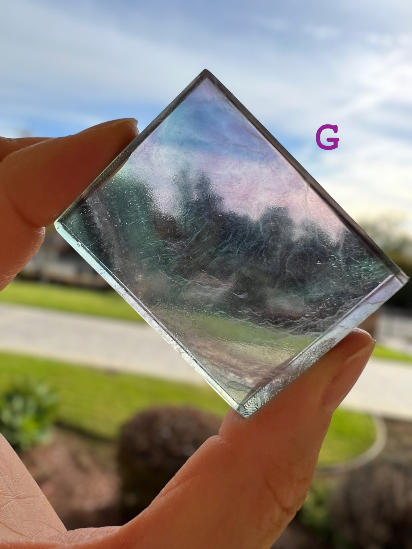 AAA Grade Fluorite Crystal Slab (S-medium) Batch#3
