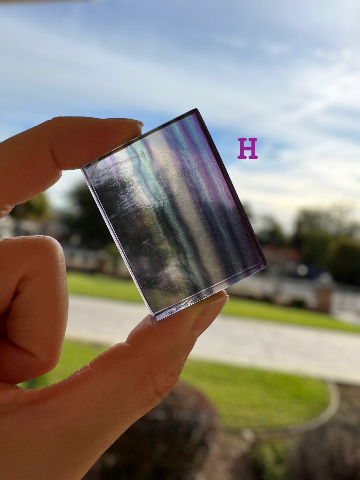 AAA Grade Fluorite Crystal Slab (S-medium) Batch#3