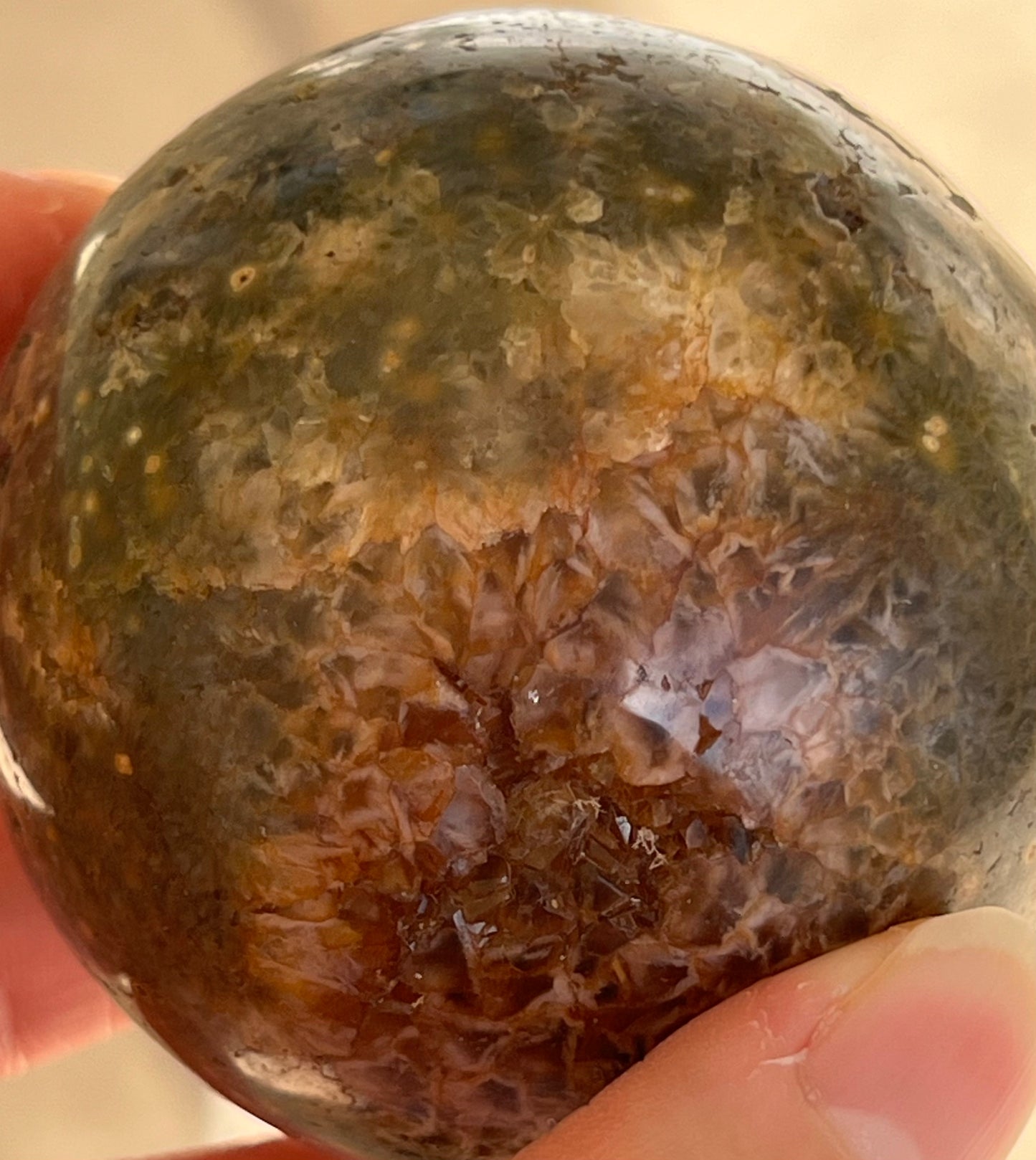 Ocean Jasper Crystal Sphere (M)