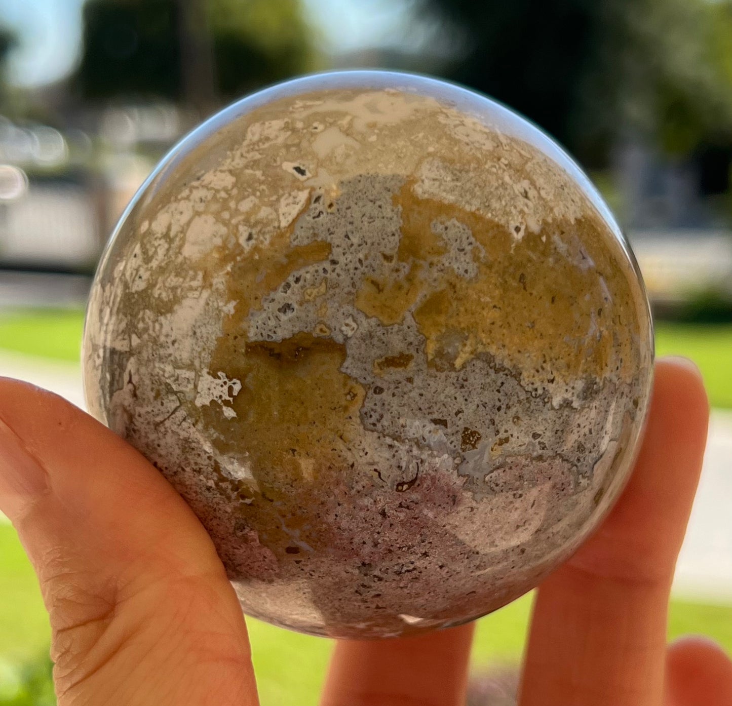 Ocean Jasper Crystal Sphere (M)