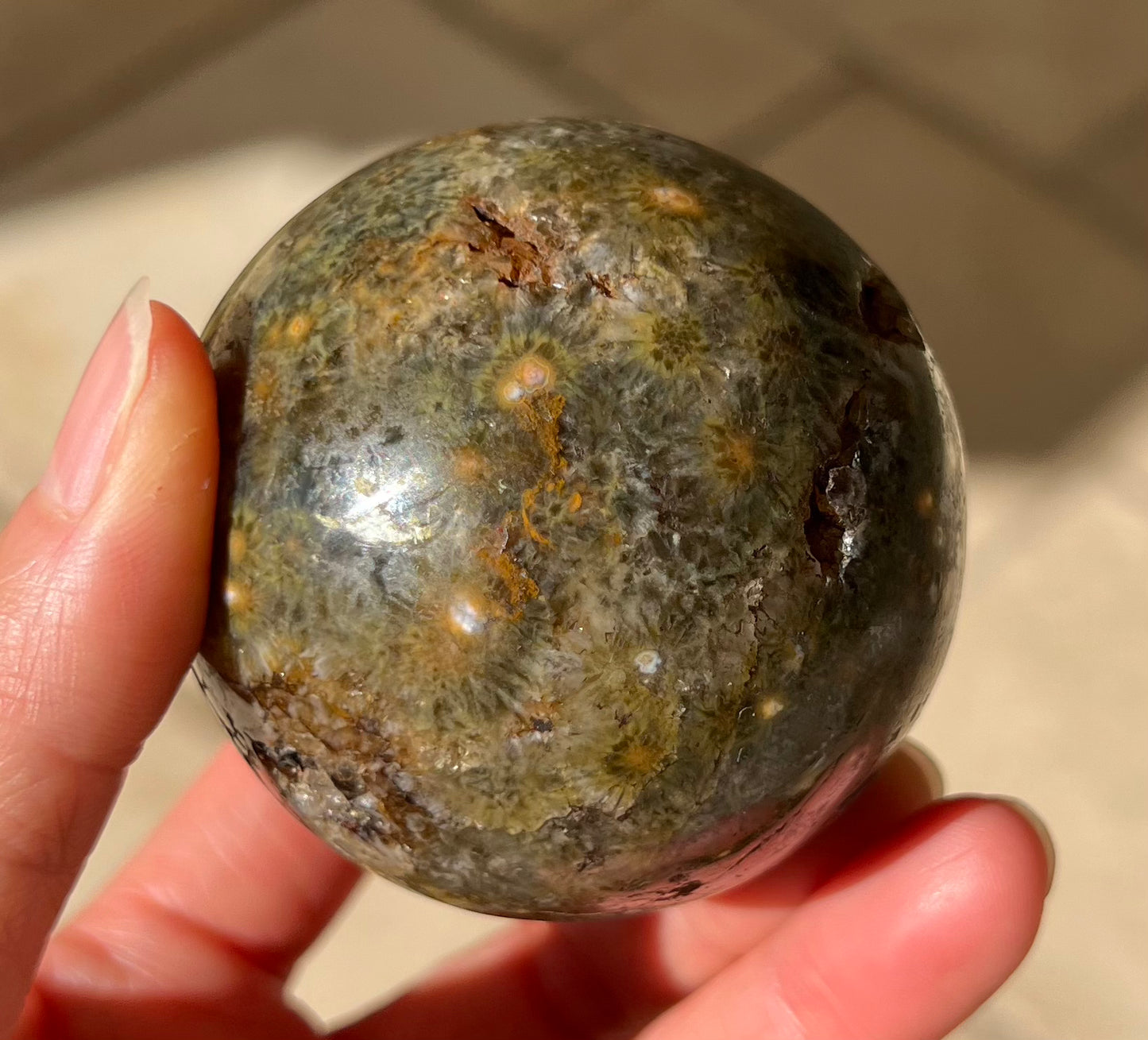 Ocean Jasper Crystal Sphere (M)
