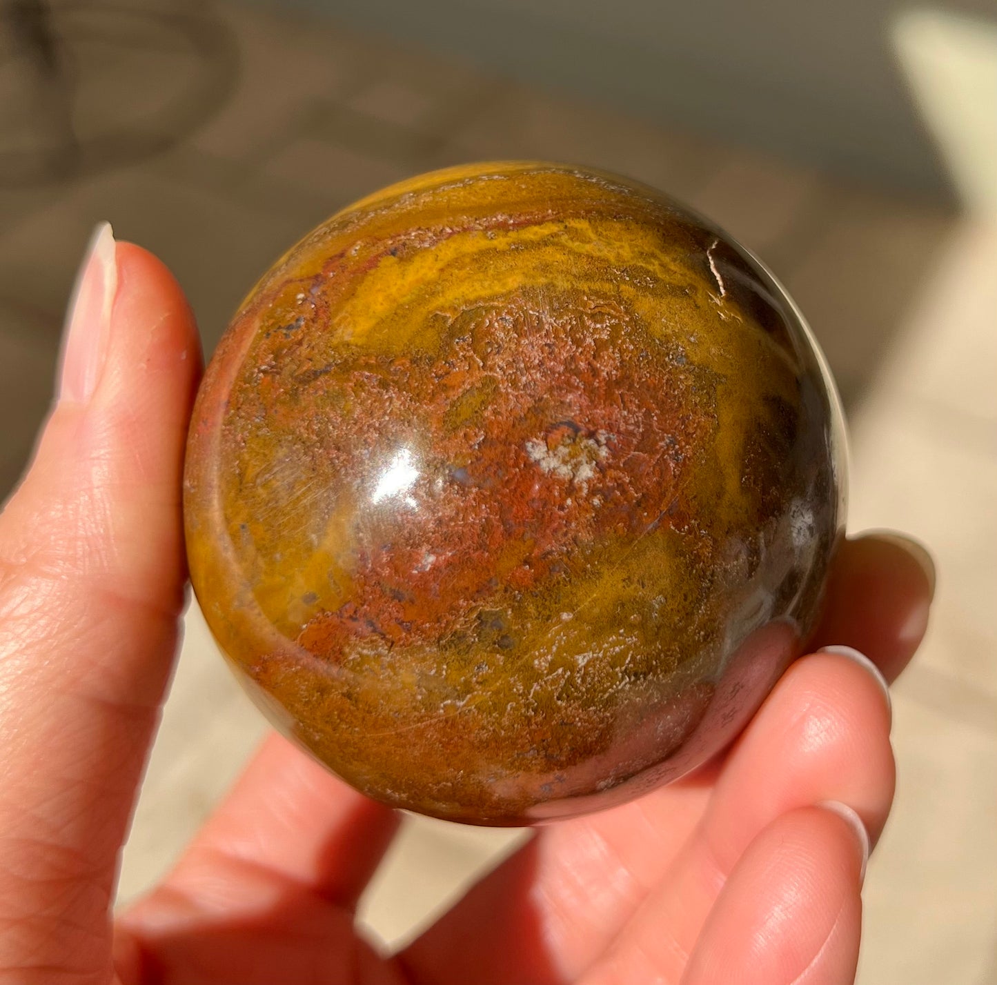 Ocean Jasper Crystal Sphere (M)