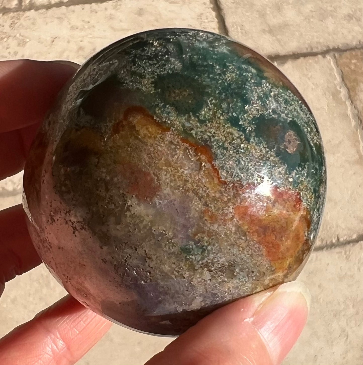 Ocean Jasper Crystal Sphere (M)