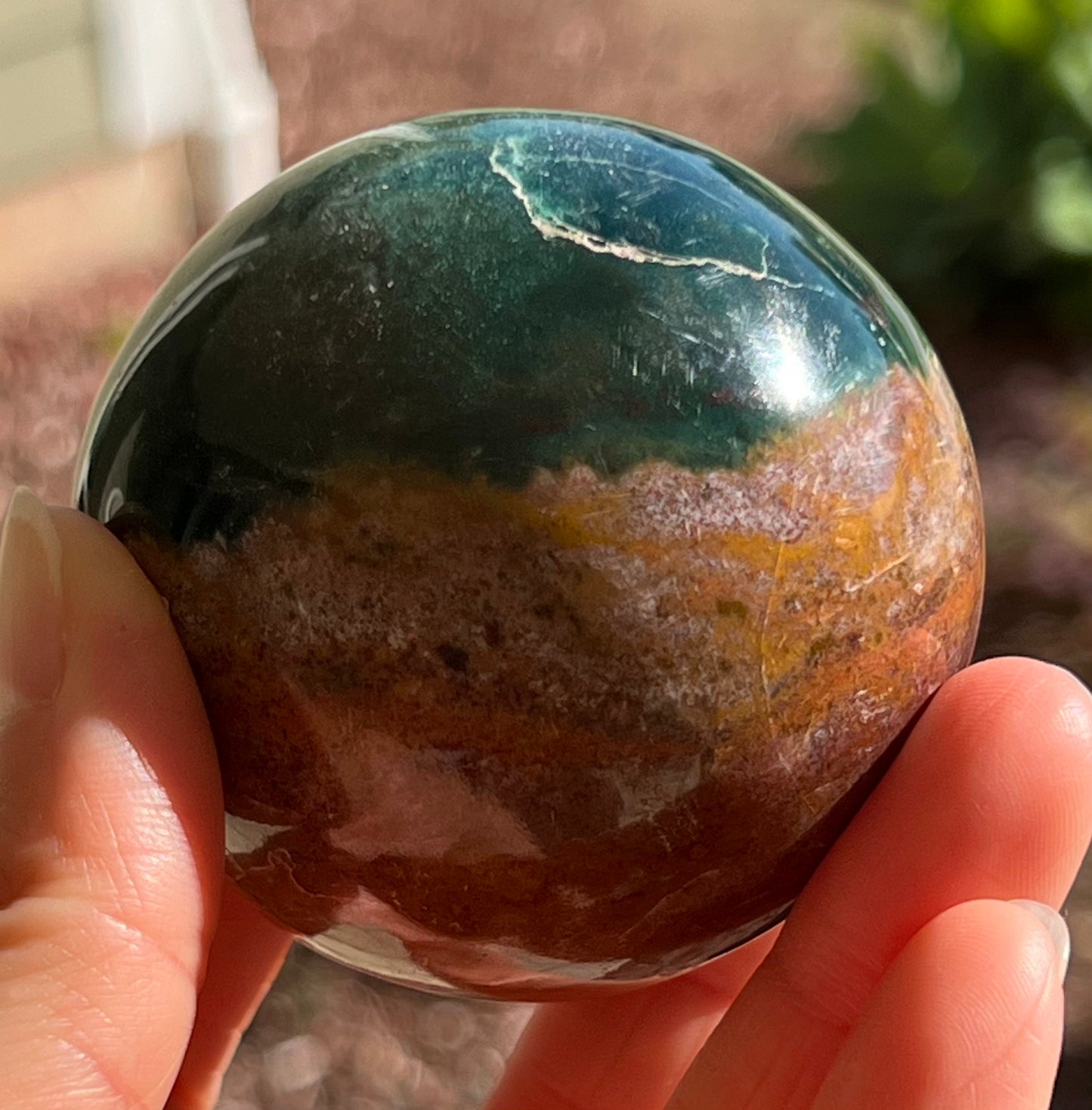 Ocean Jasper Crystal Sphere (M)