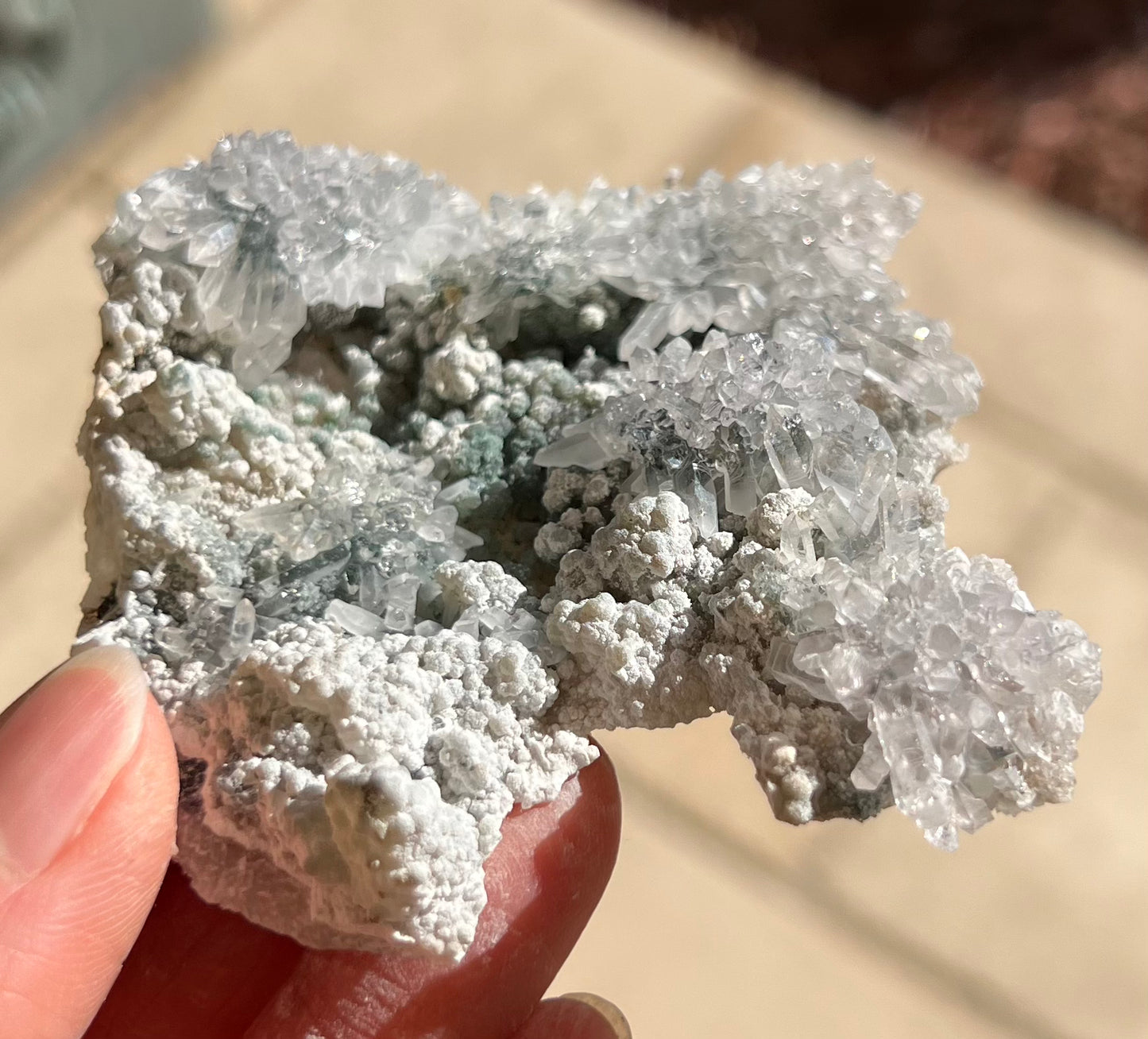 紫水晶花盤水晶(S)