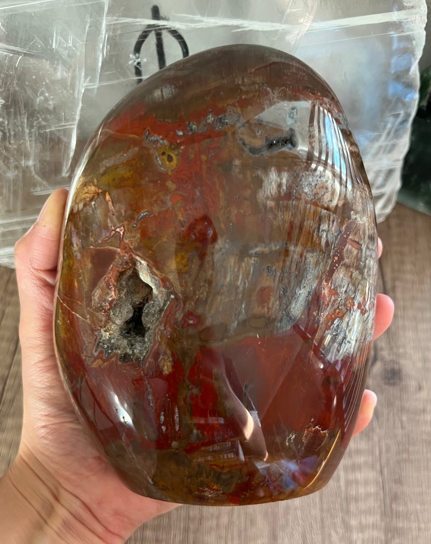 木化石 水晶 自由型態 (L)