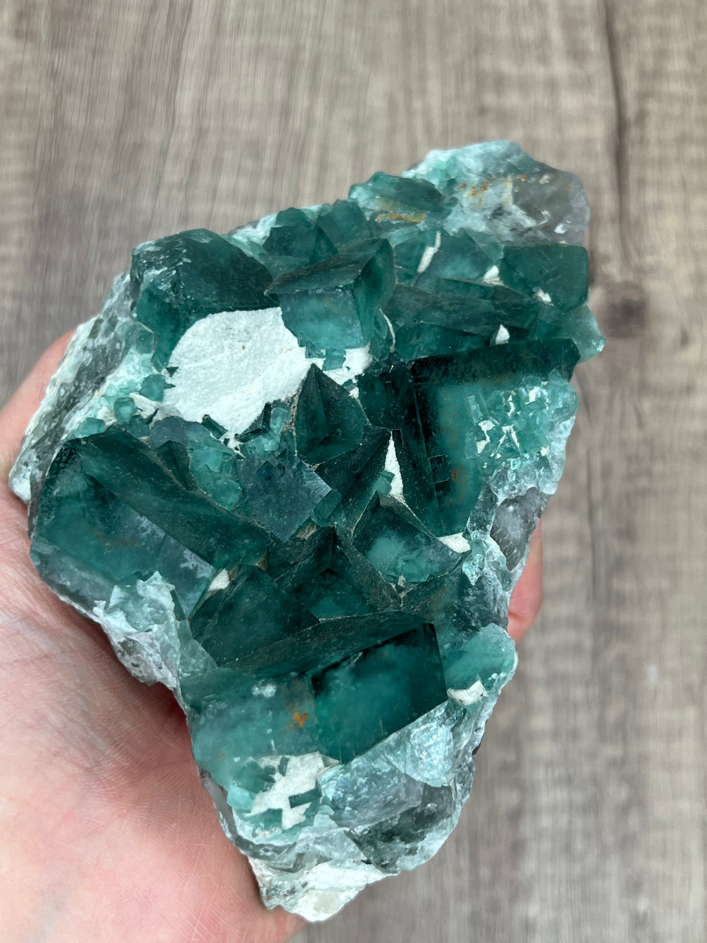 綠色螢石水晶標本