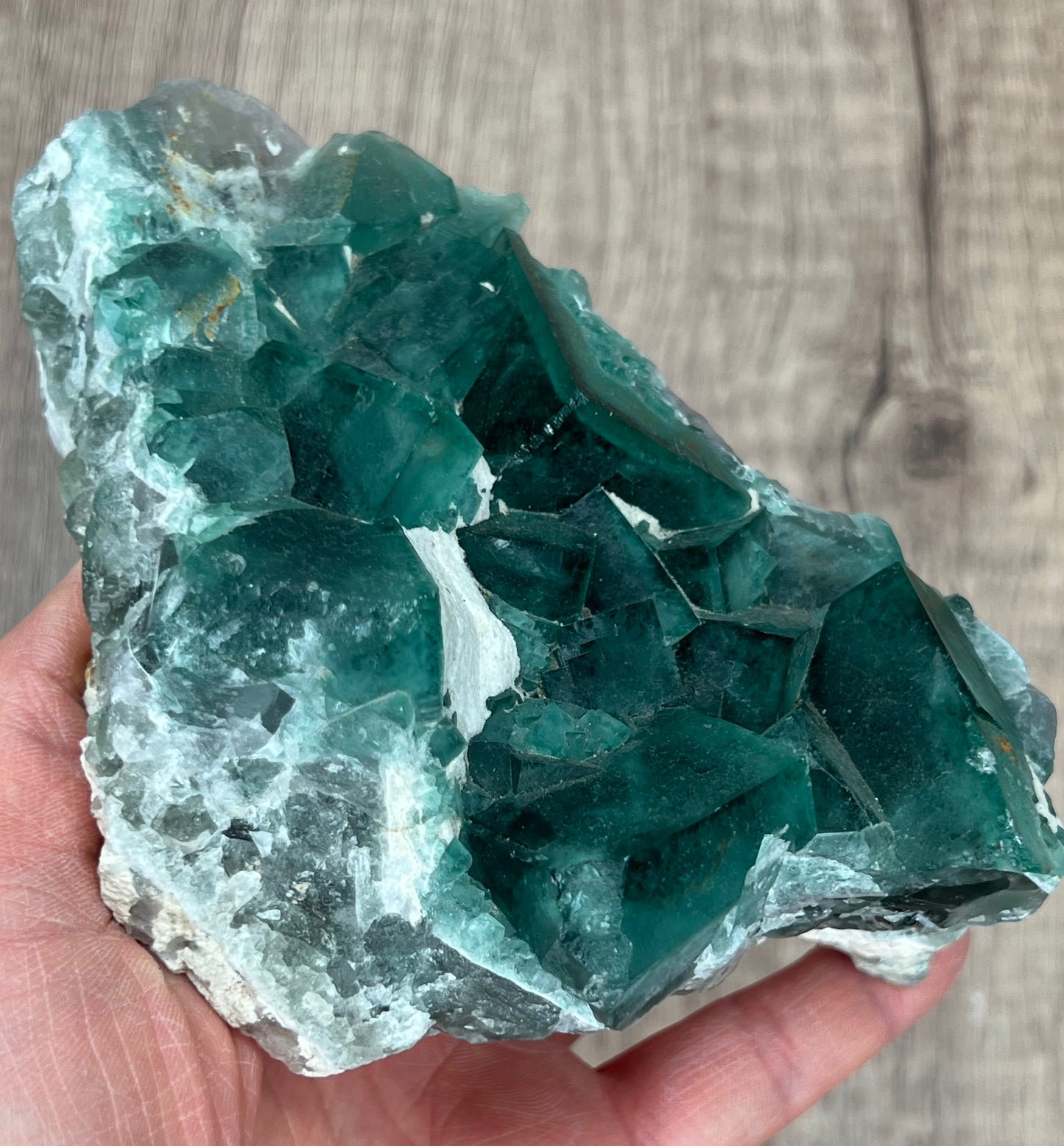 綠色螢石水晶標本