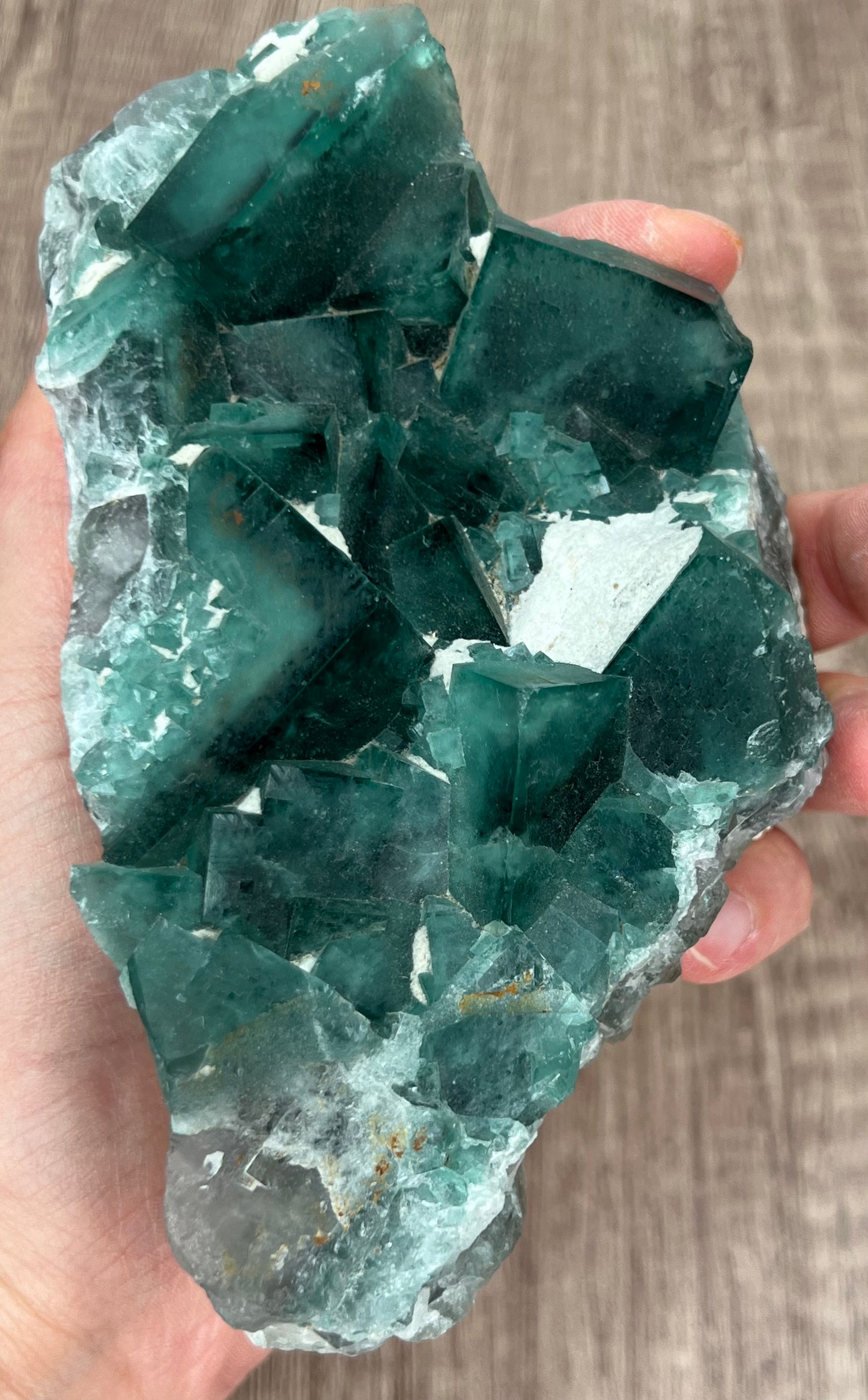 綠色螢石水晶標本