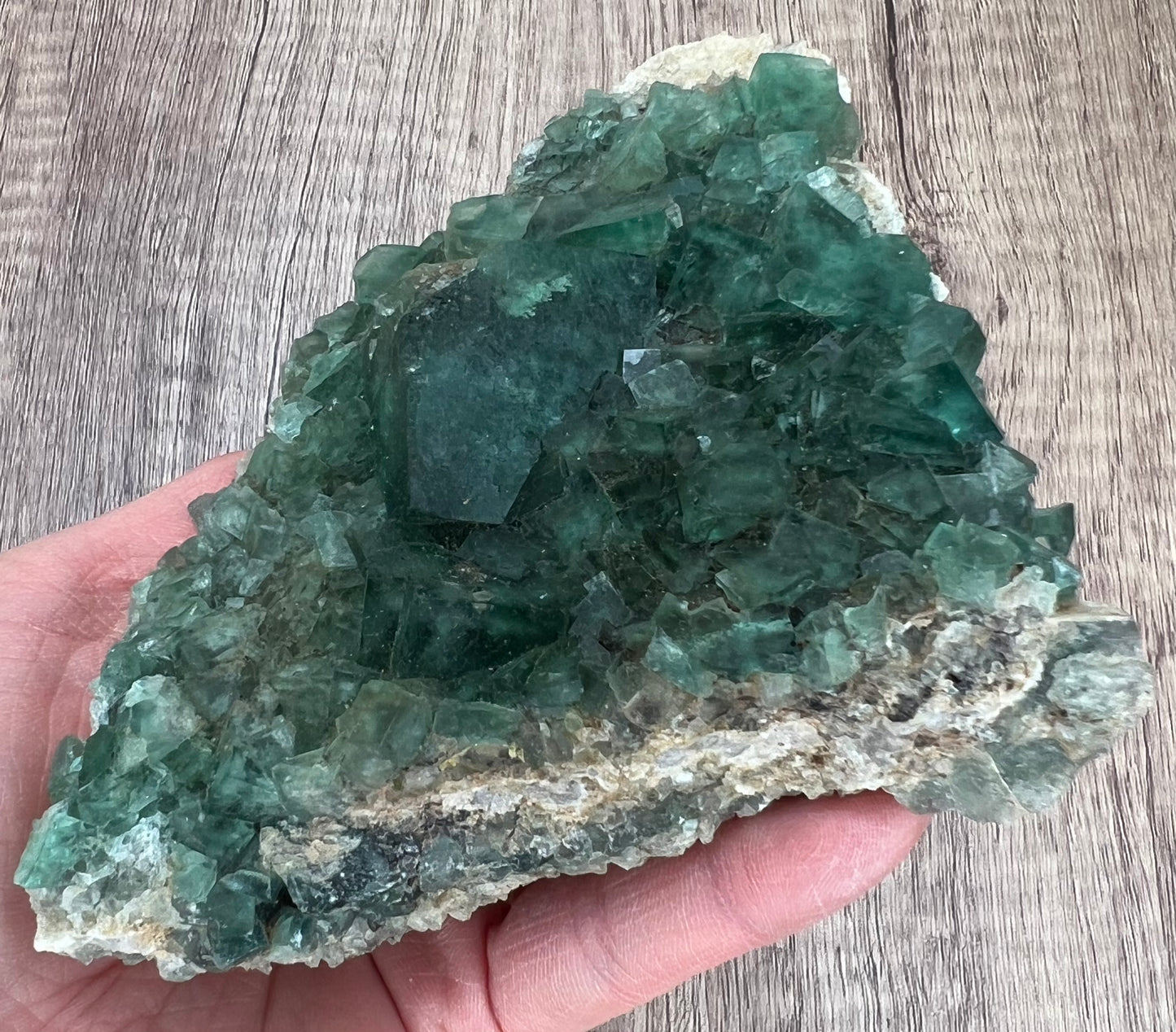 綠色螢石晶體標本