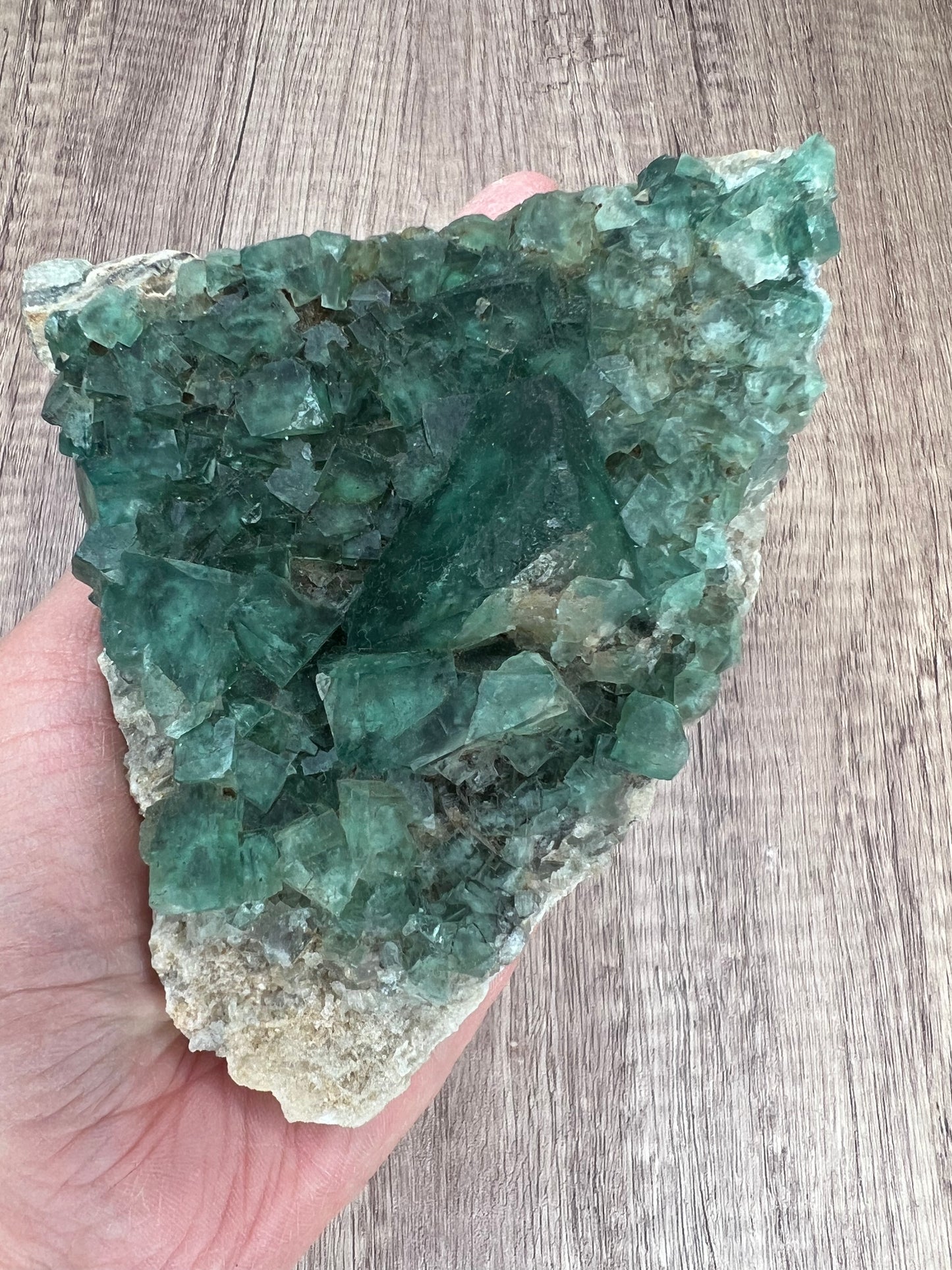 綠色螢石晶體標本