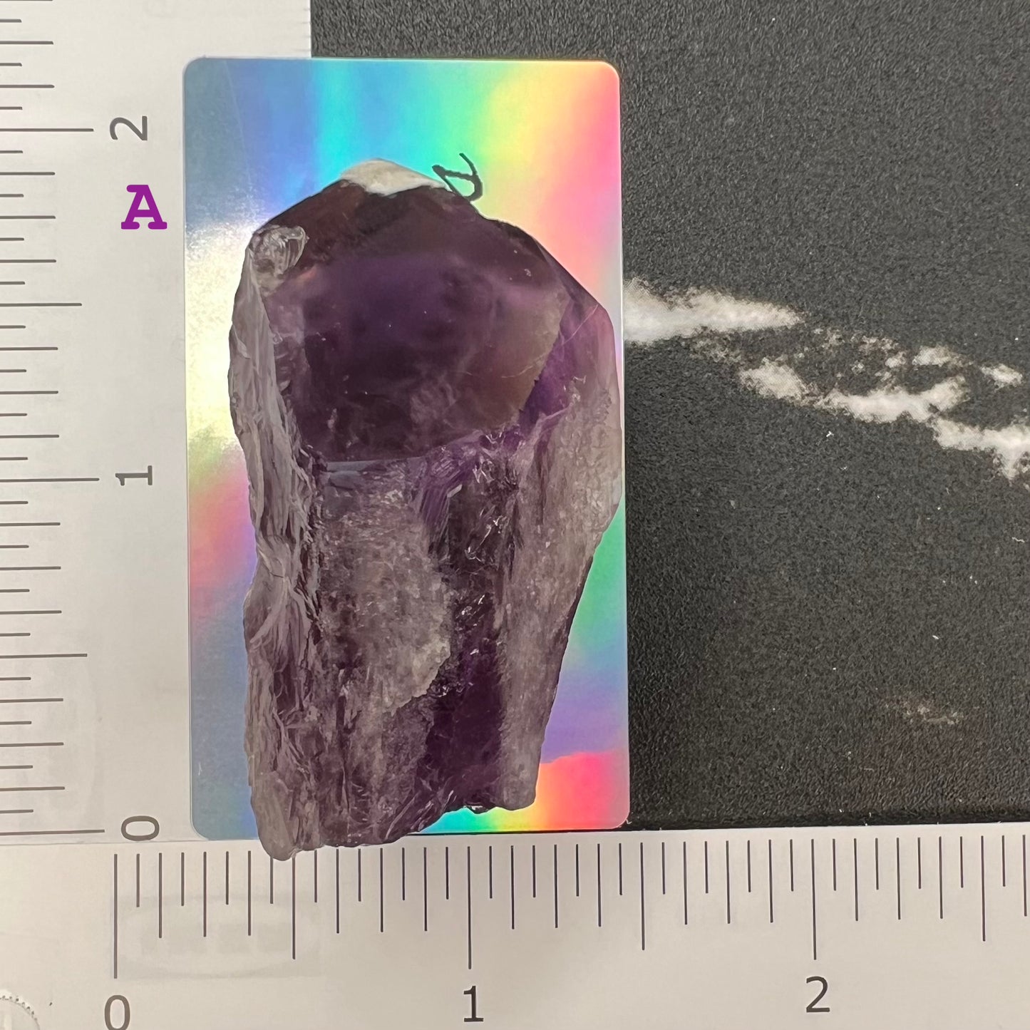 Bahia Amethyst Tooth Crystal with Tetrahedron Termination (S)