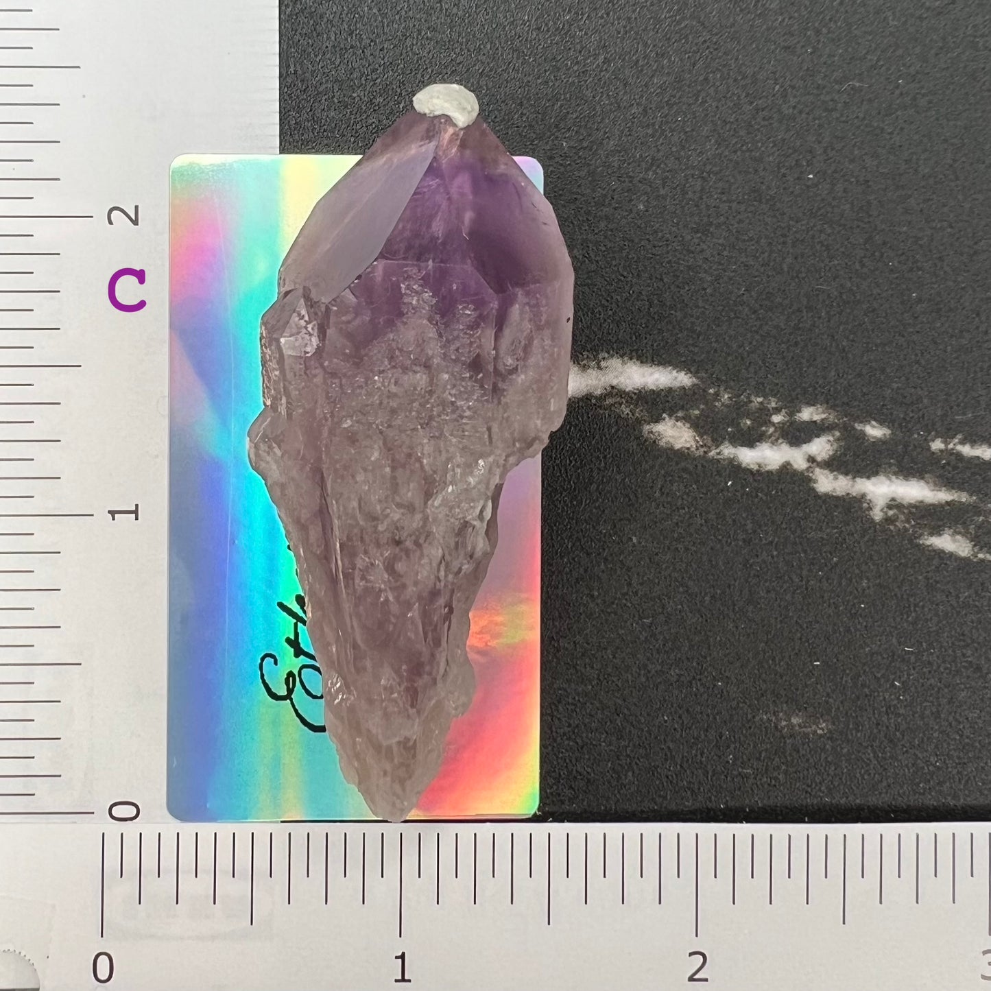 Bahia Amethyst Tooth Crystal with Tetrahedron Termination (S)