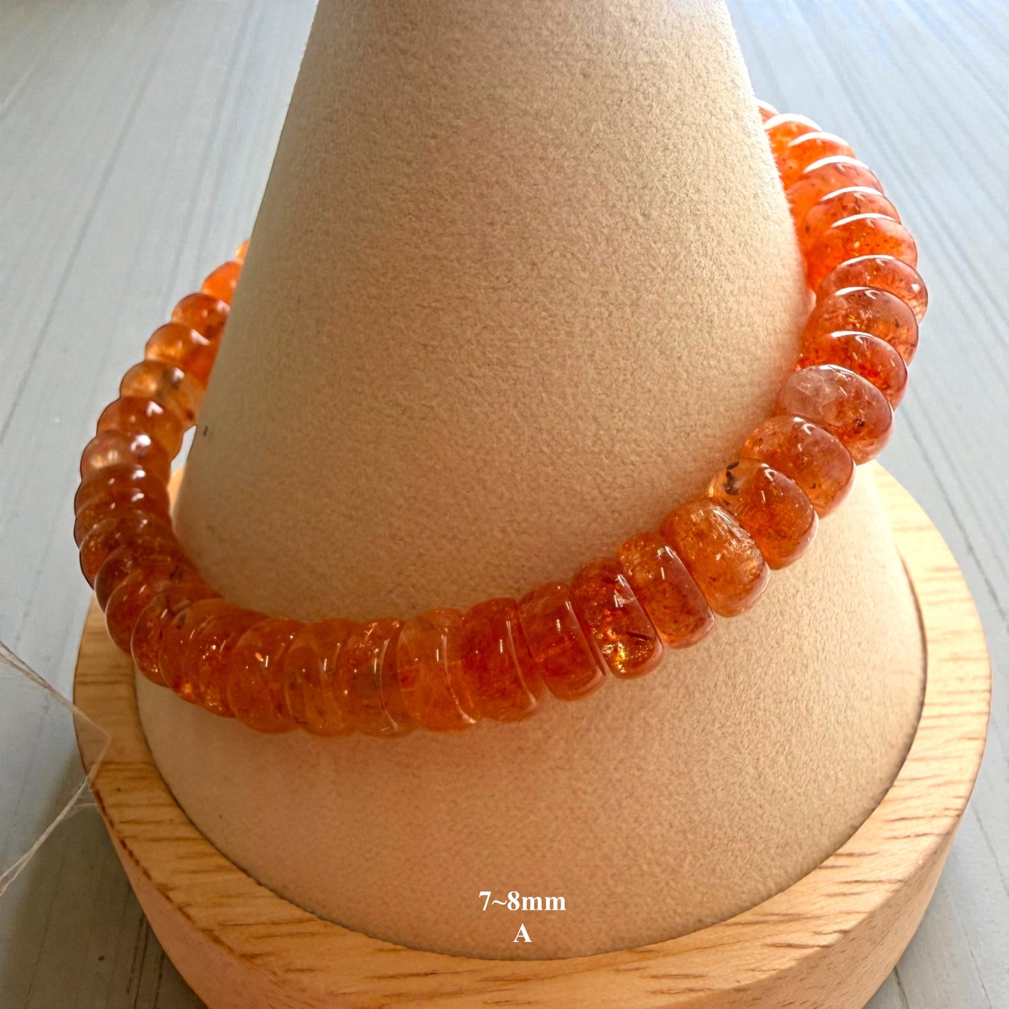 Premium Roundel Sunstone Beaded Bracelets