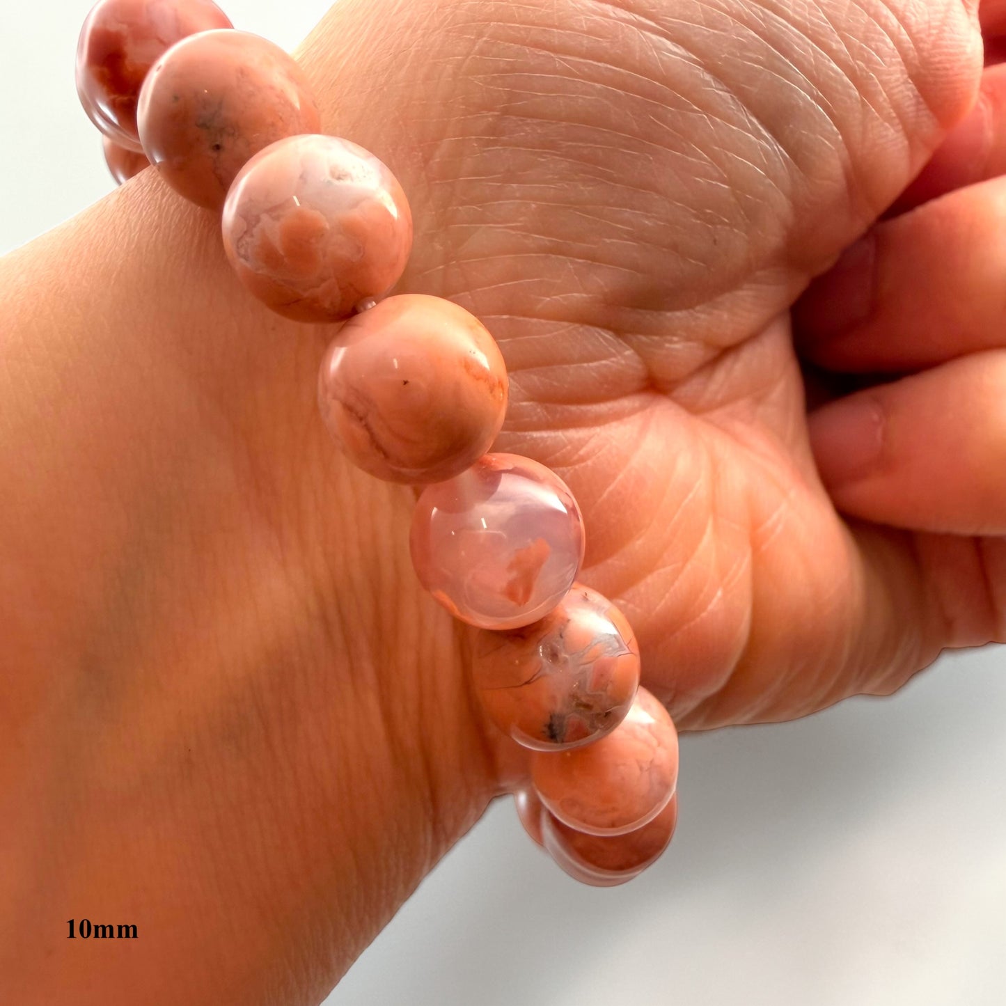 Cotton Candy Agate Crystal Beaded Bracelets