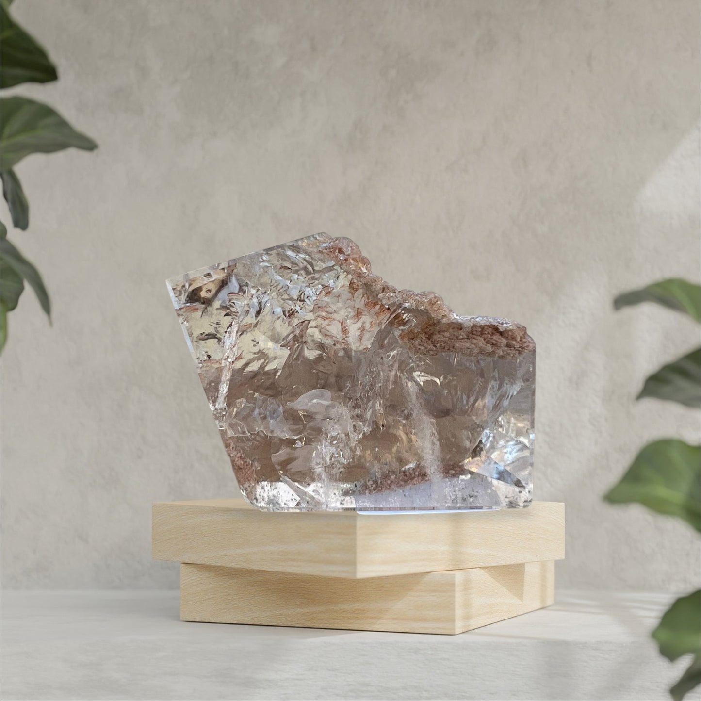 Lodolite 水晶(花園石英)塊
