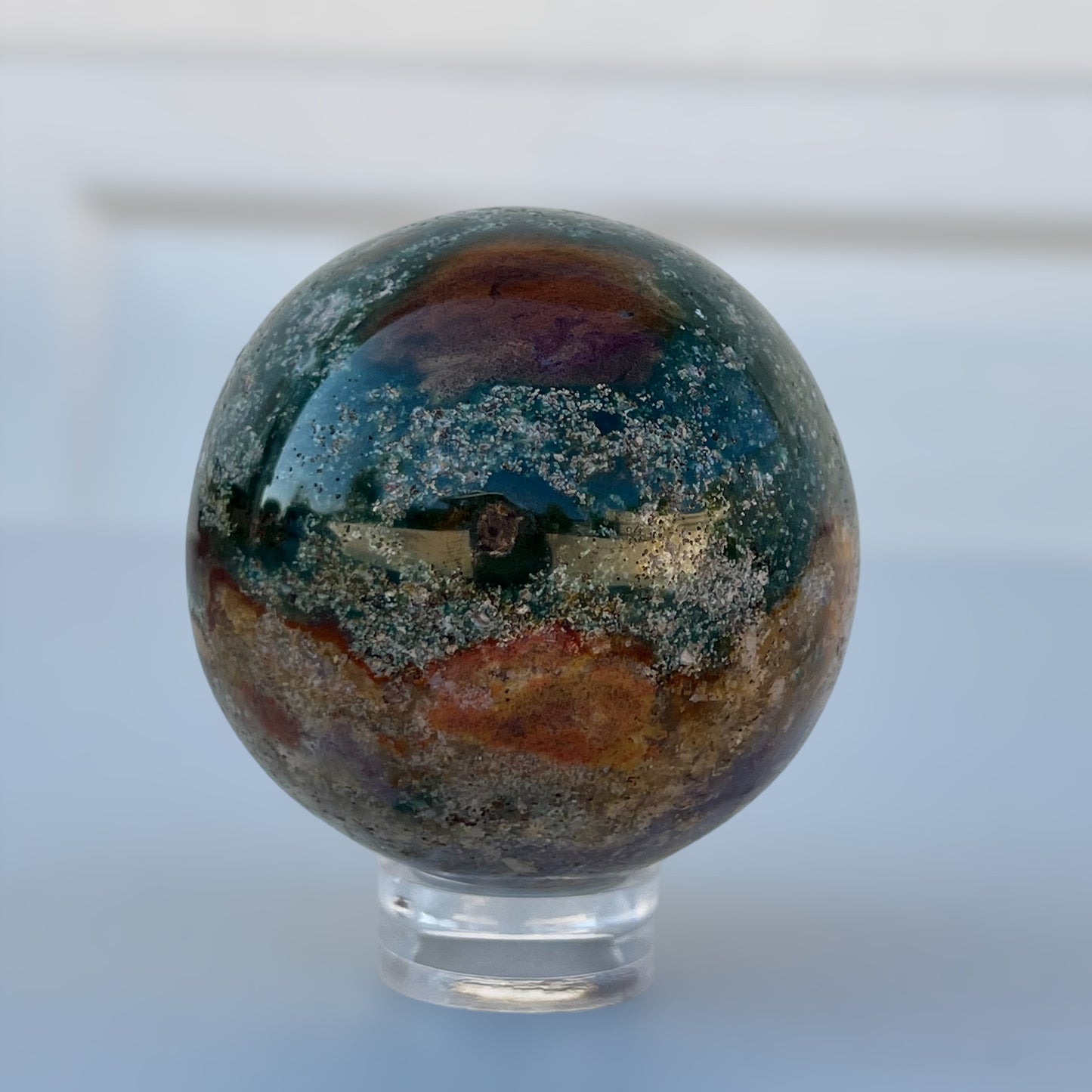 Ocean Jasper Crystal Sphere (M)