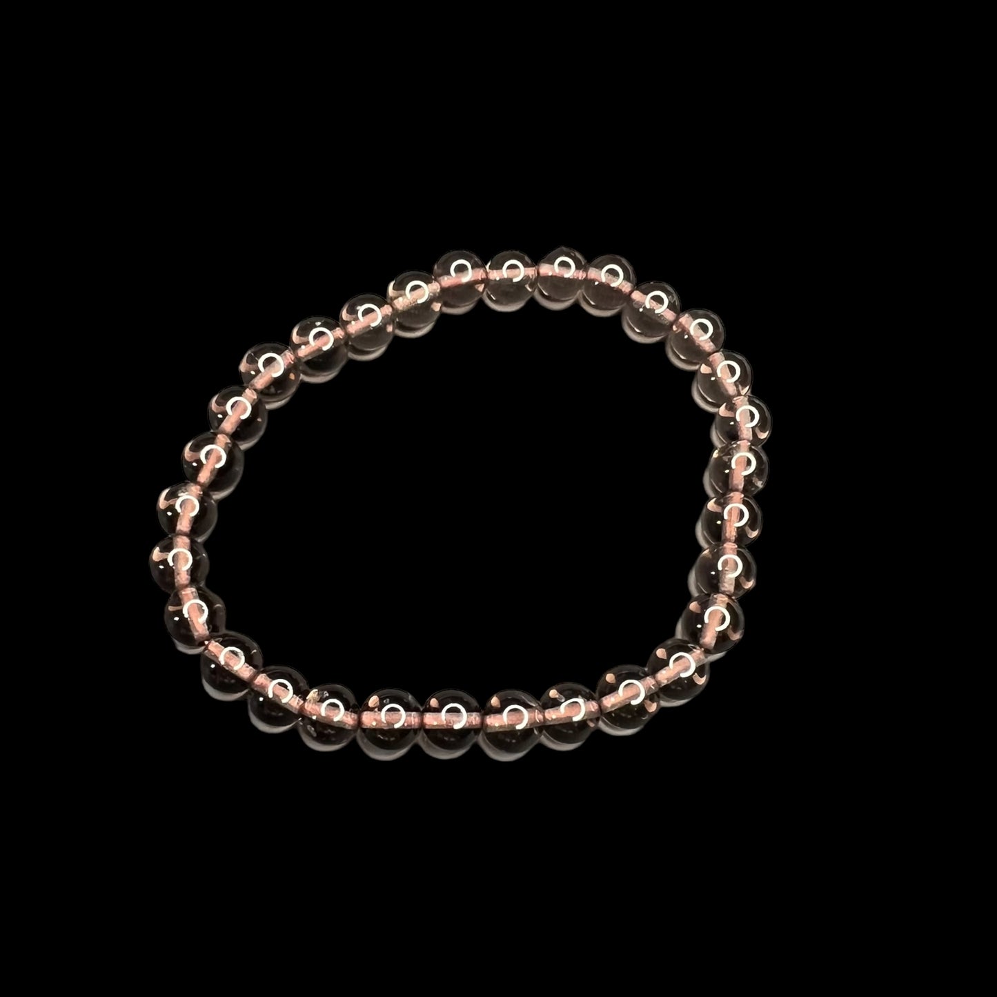 煙晶串珠手鍊 (5.5~6.5 mm)