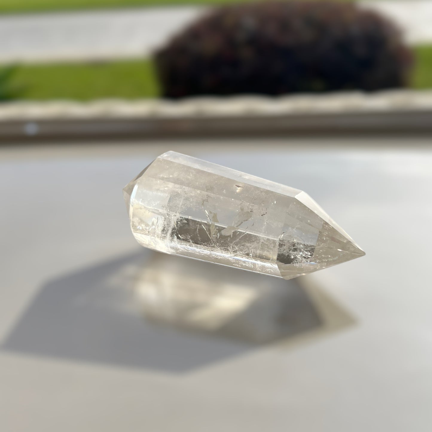 12 面 Vogel 透明石英棒水晶,AAA 級透明石英 (M)