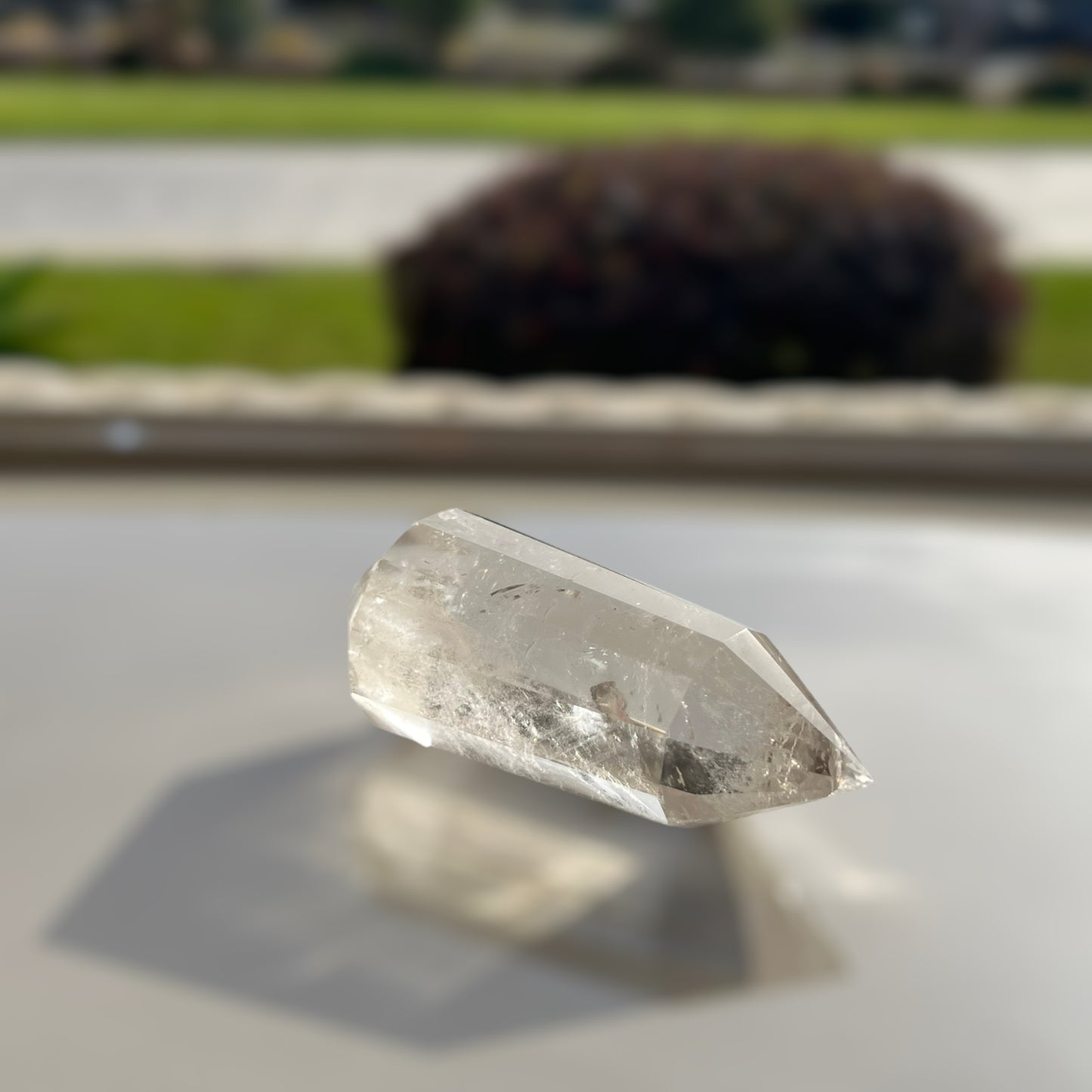 12 面 Vogel 透明石英棒水晶,AAA 級透明石英 (M)