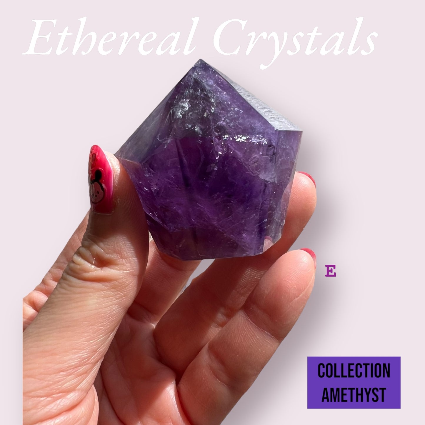 AAA Amethyst Crystal Cupcake