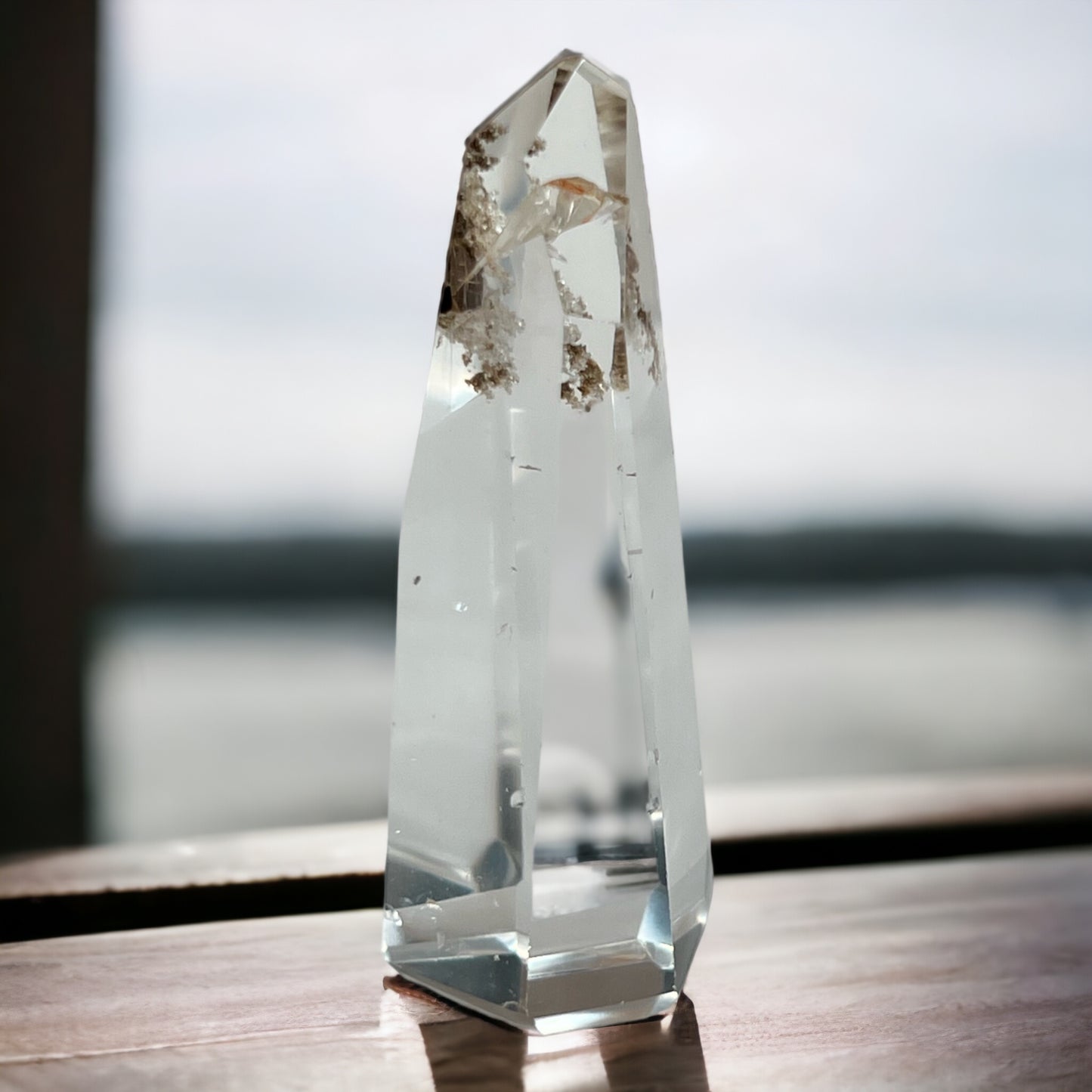 Lodolite 水晶(花園石英)塔