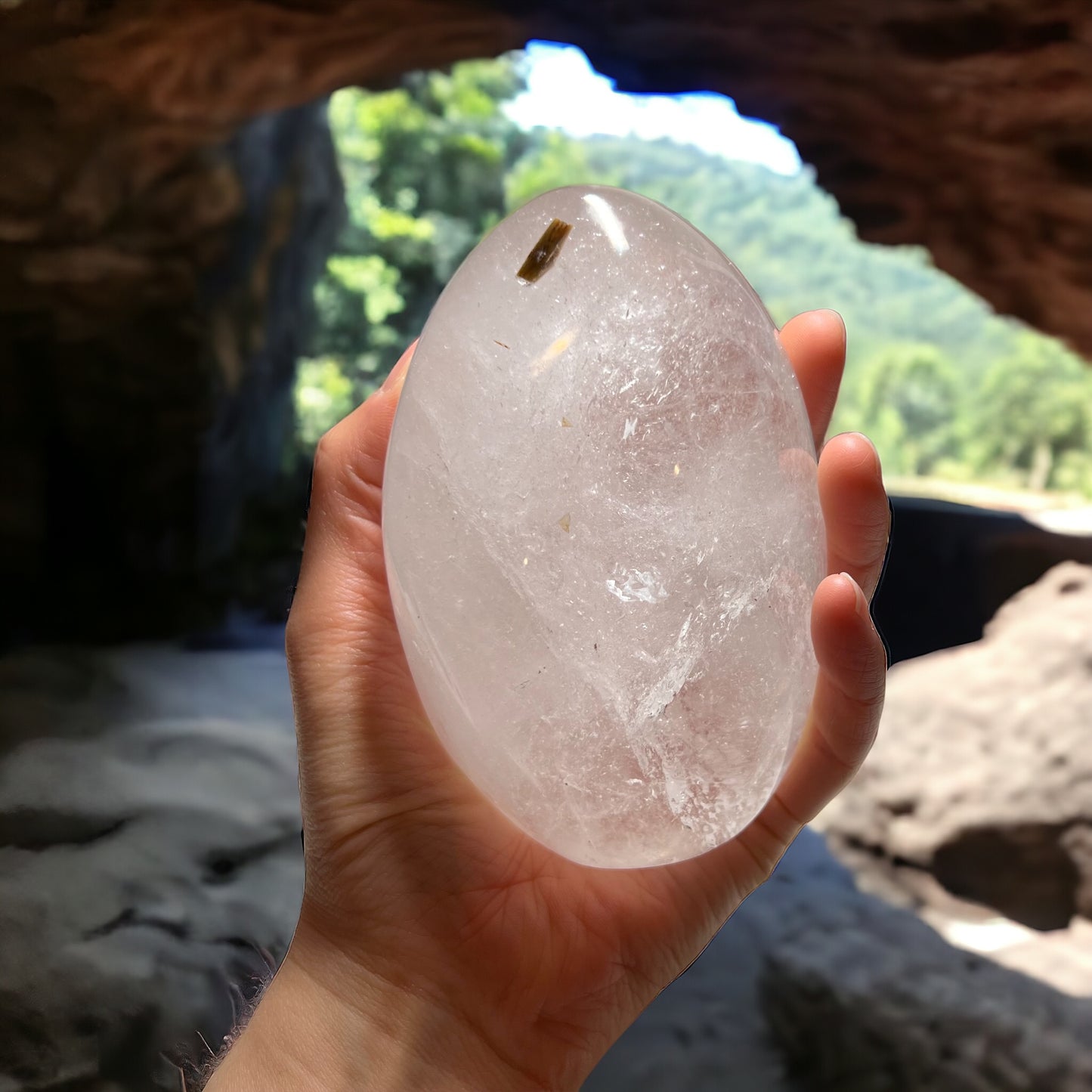 A 級透明石英晶體自由形狀(L)