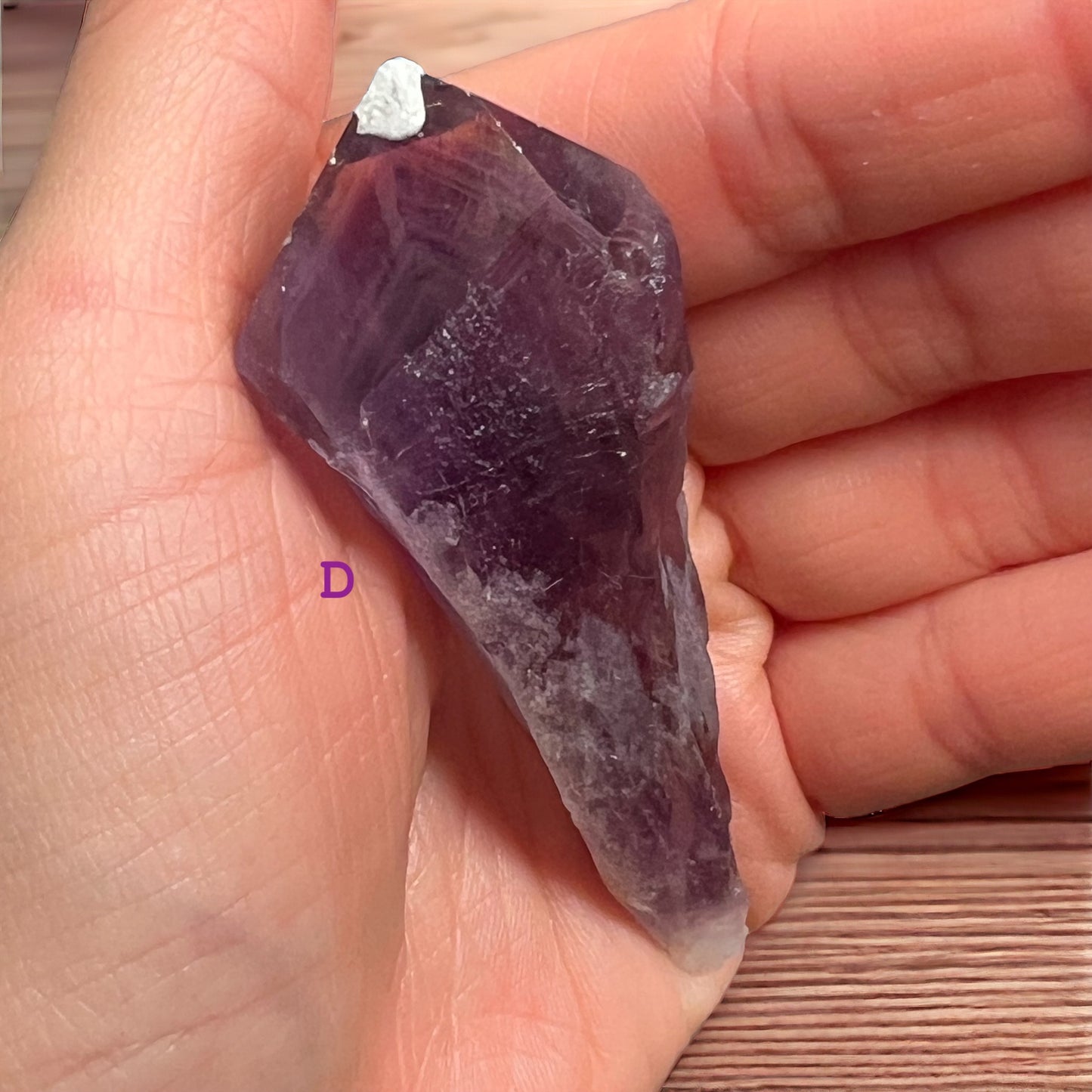 Bahia Amethyst Tooth Crystal with Tetrahedron Termination (S)
