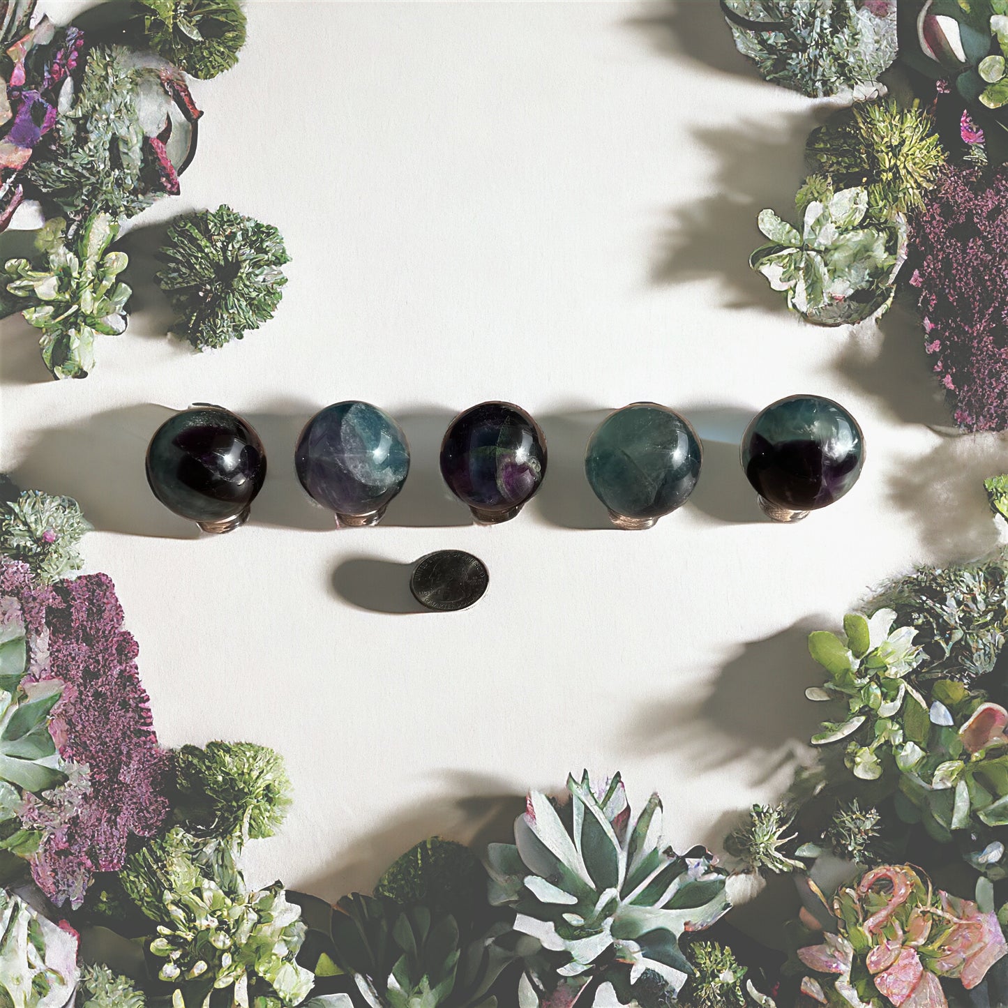 A Grade Mini Fluorite Crystal Sphere Batch#2