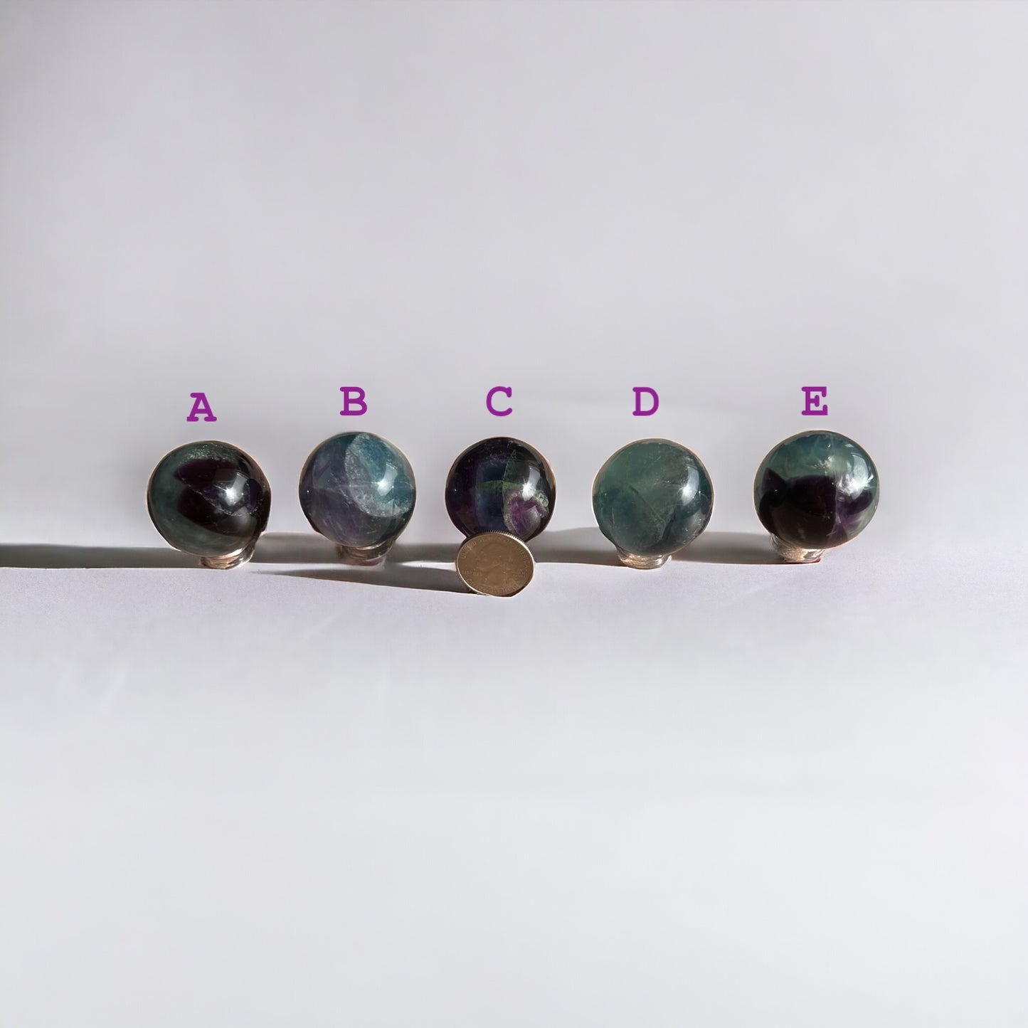 A Grade Mini Fluorite Crystal Sphere Batch#2