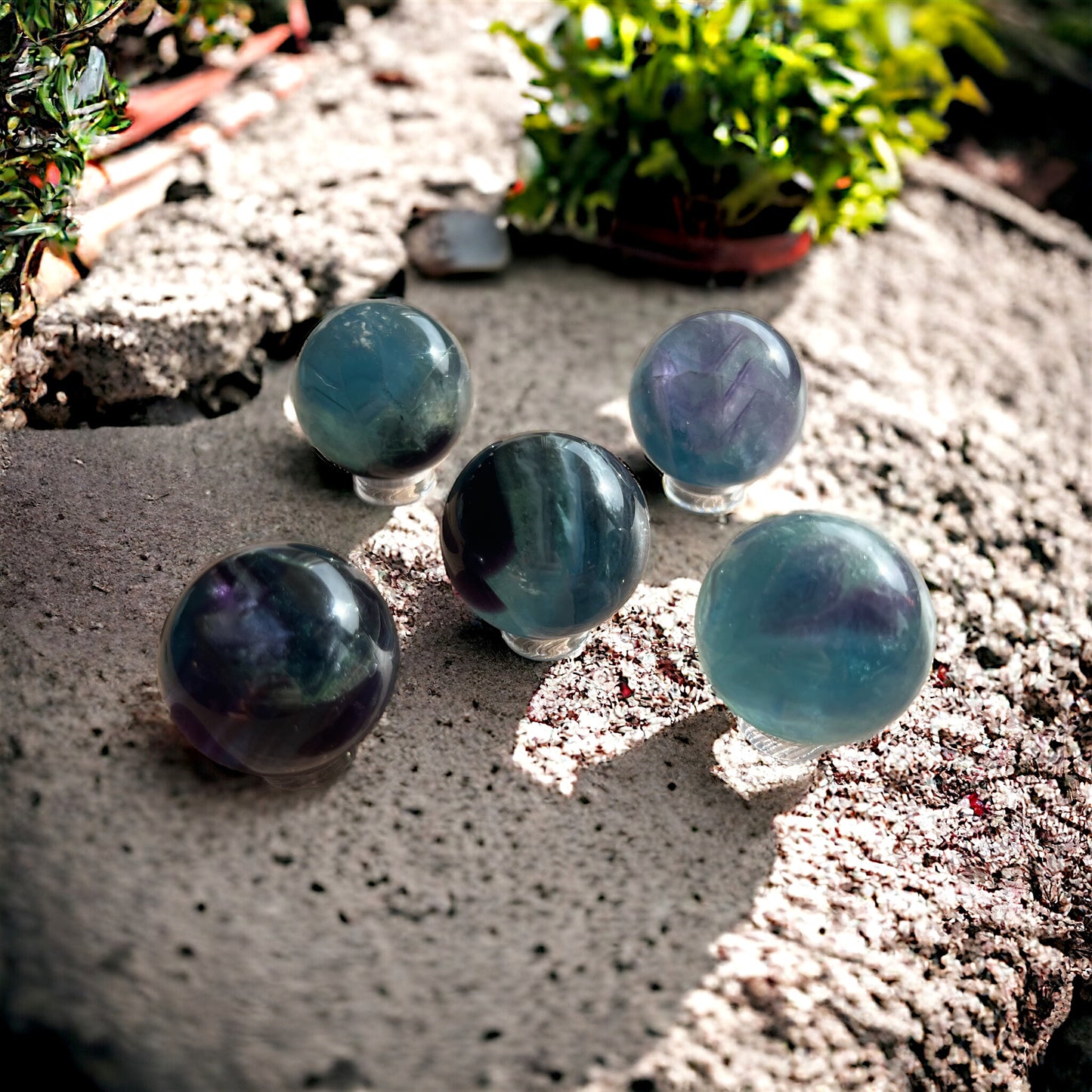 A Grade Mini Fluorite Crystal Sphere Batch#2
