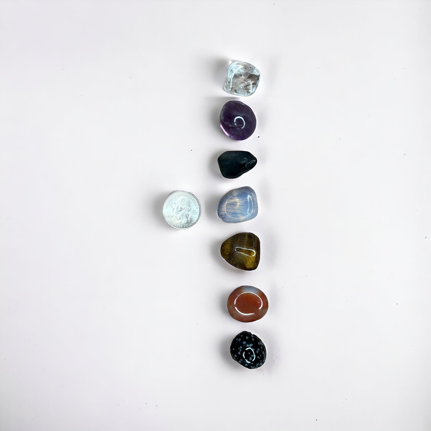 Chakra 滾石水晶套裝,特級