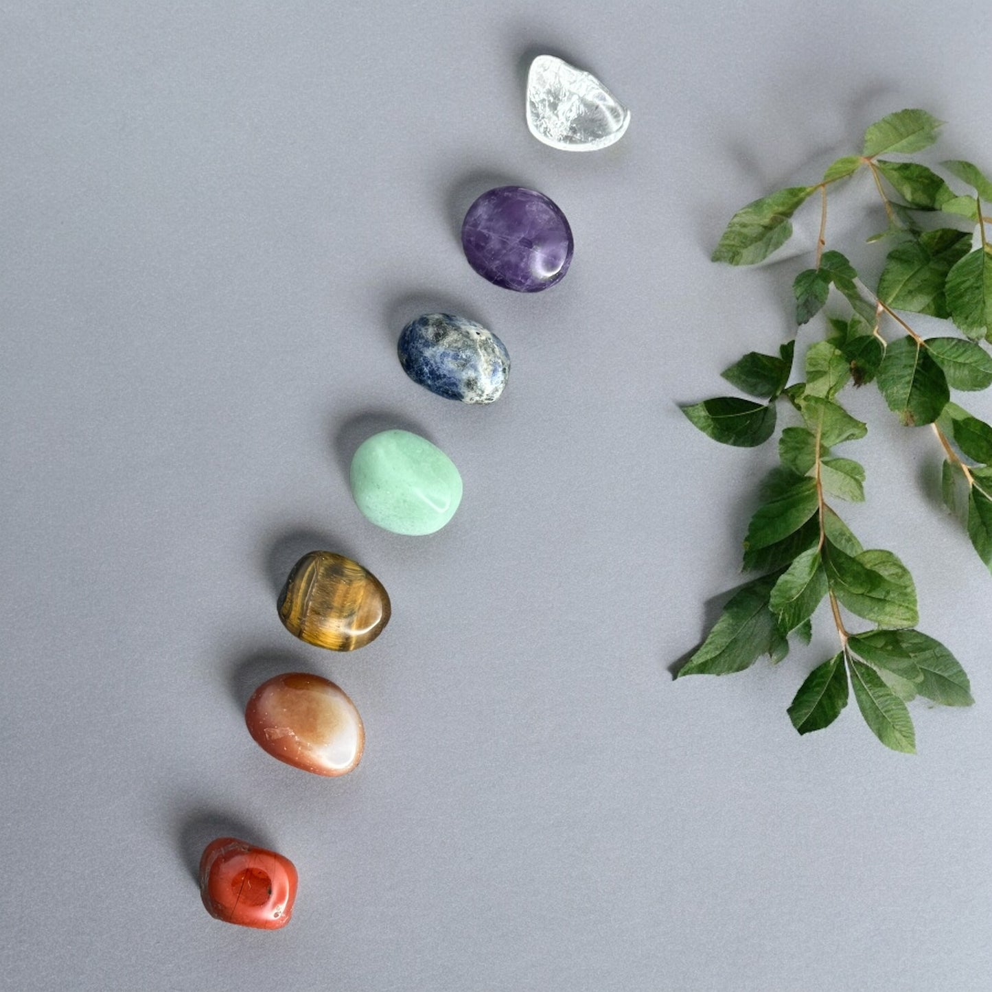 Chakra 滾石水晶套裝,高級