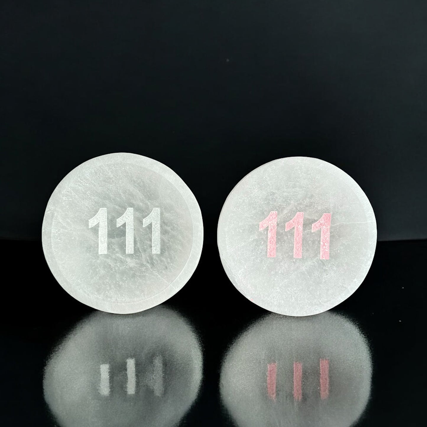 Angel Number "111" Selenite Crystal Bowl Round (S)