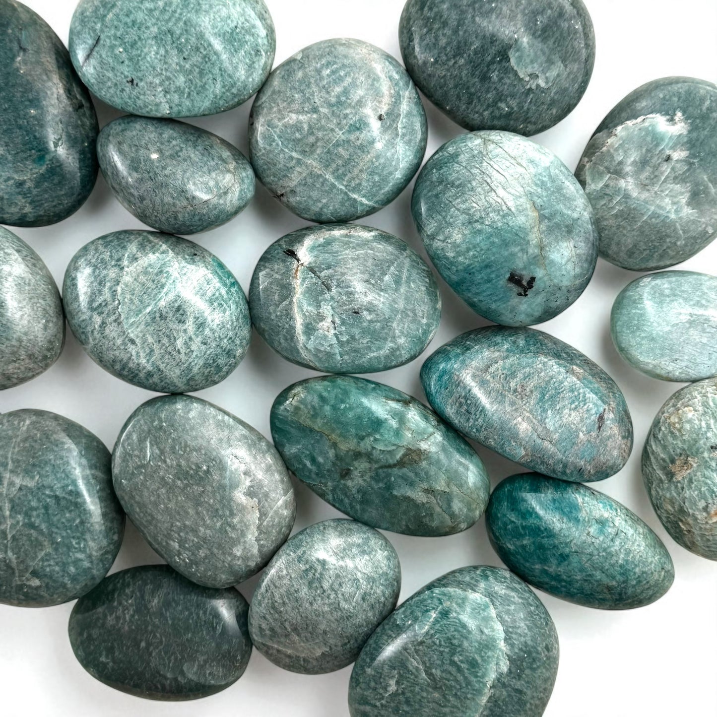 Amazonite Crystal Palm Stones