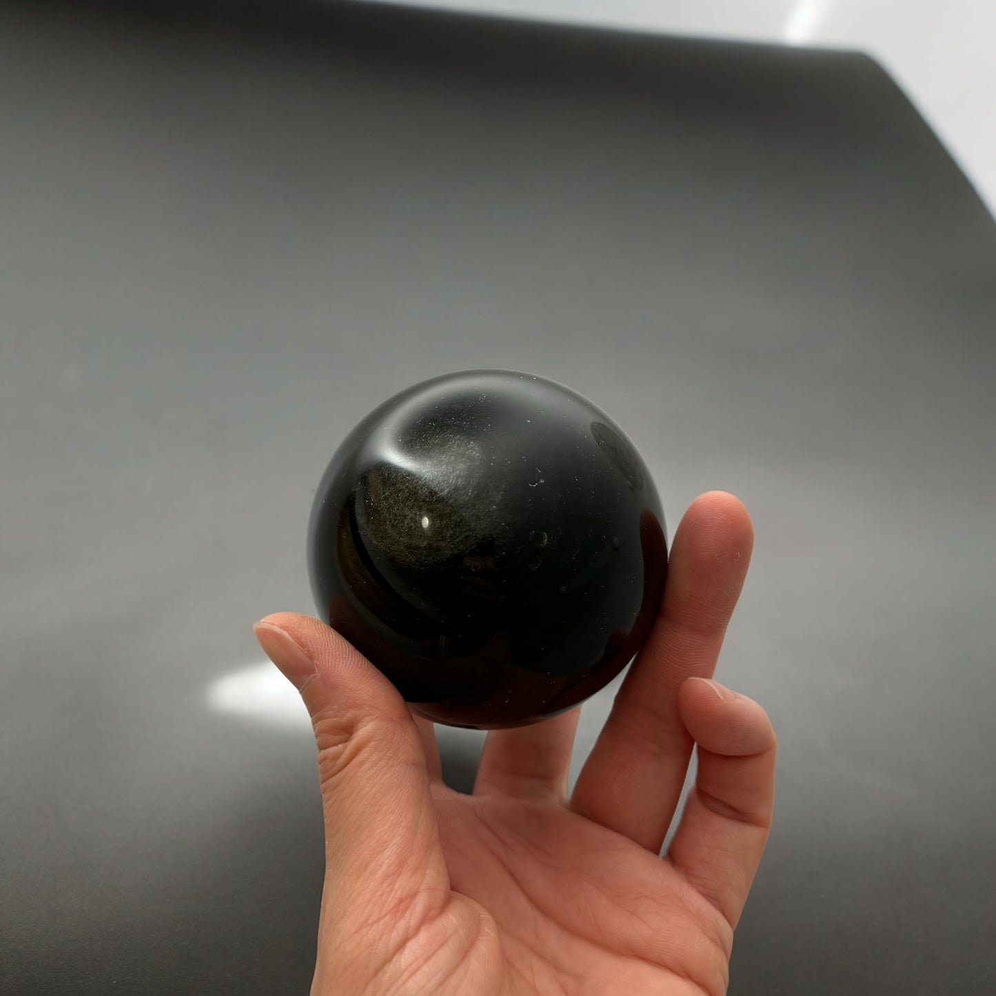 Gold Sheen Obsidian Crystal Sphere