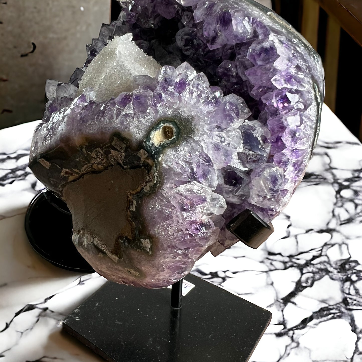 Amethyst Crystal with Stand (M)