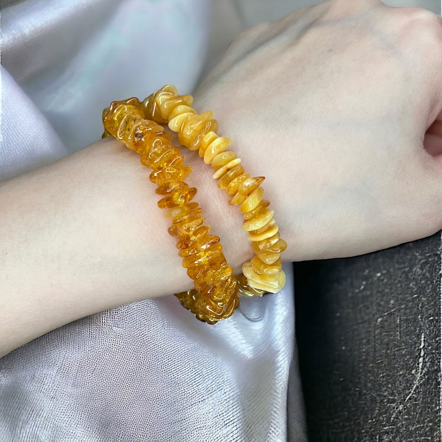 琥珀金塊手鍊
