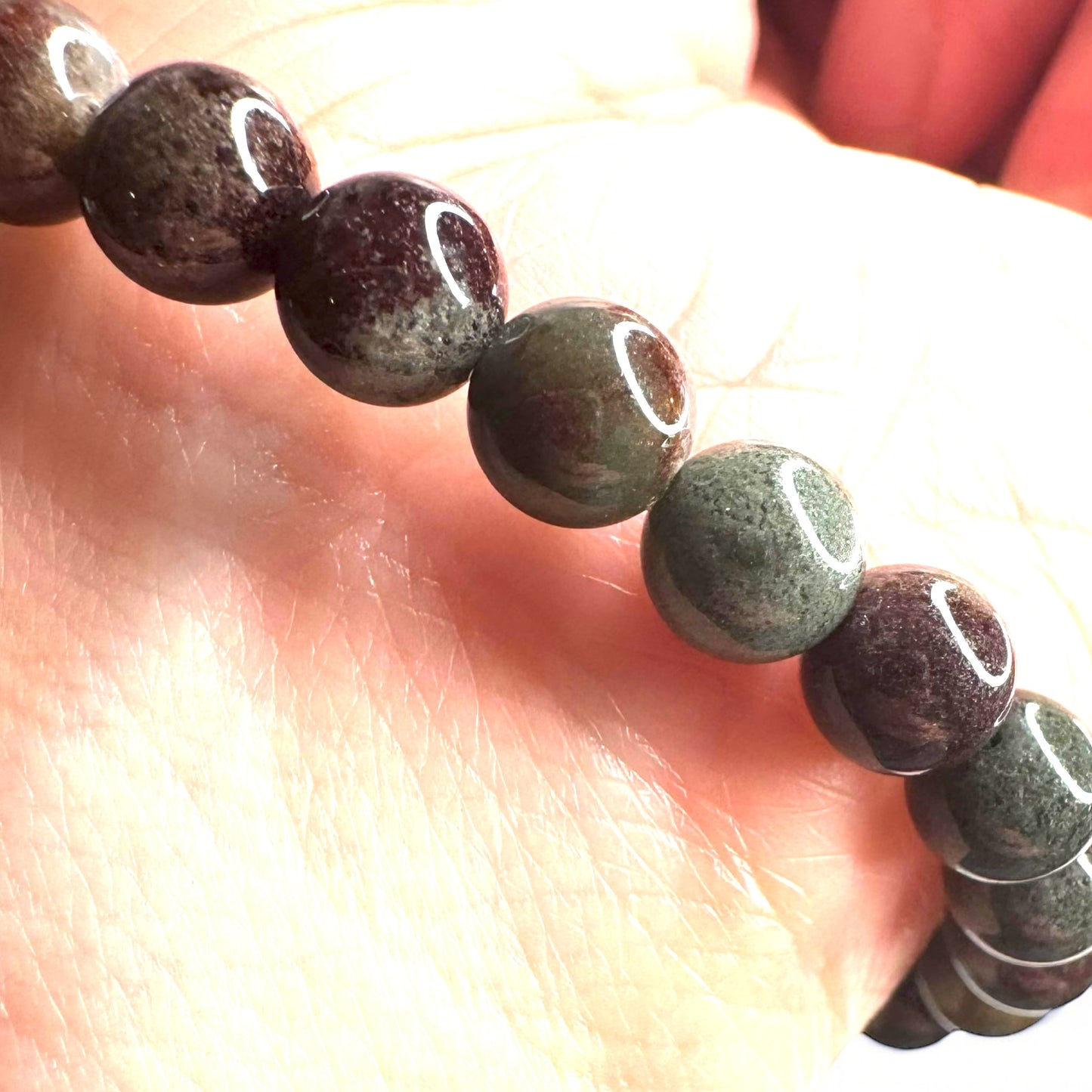 花園石英(Lodolite)水晶串珠手鍊