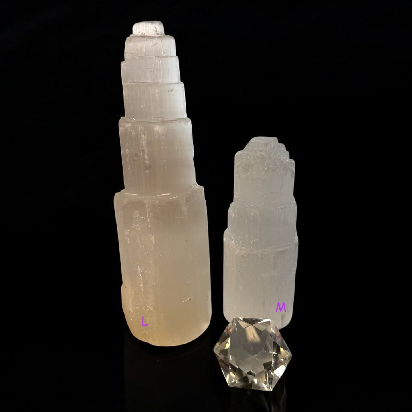 Selenite Crystal Rough Towers