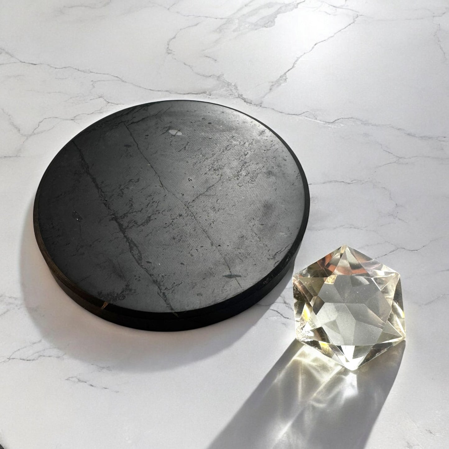 精英 Shungite 水晶圓盤