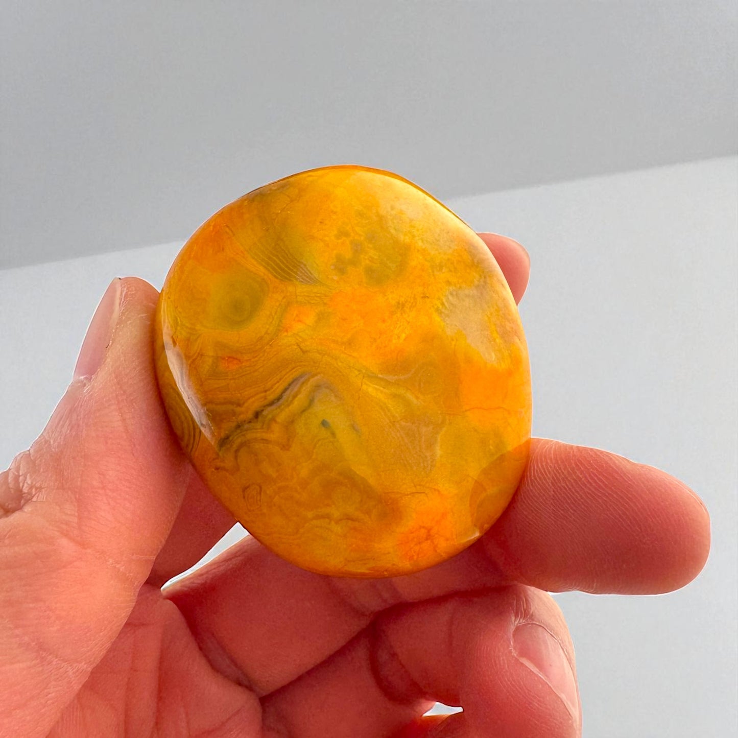 大黃蜂紅瑪瑙碧玉水晶握石