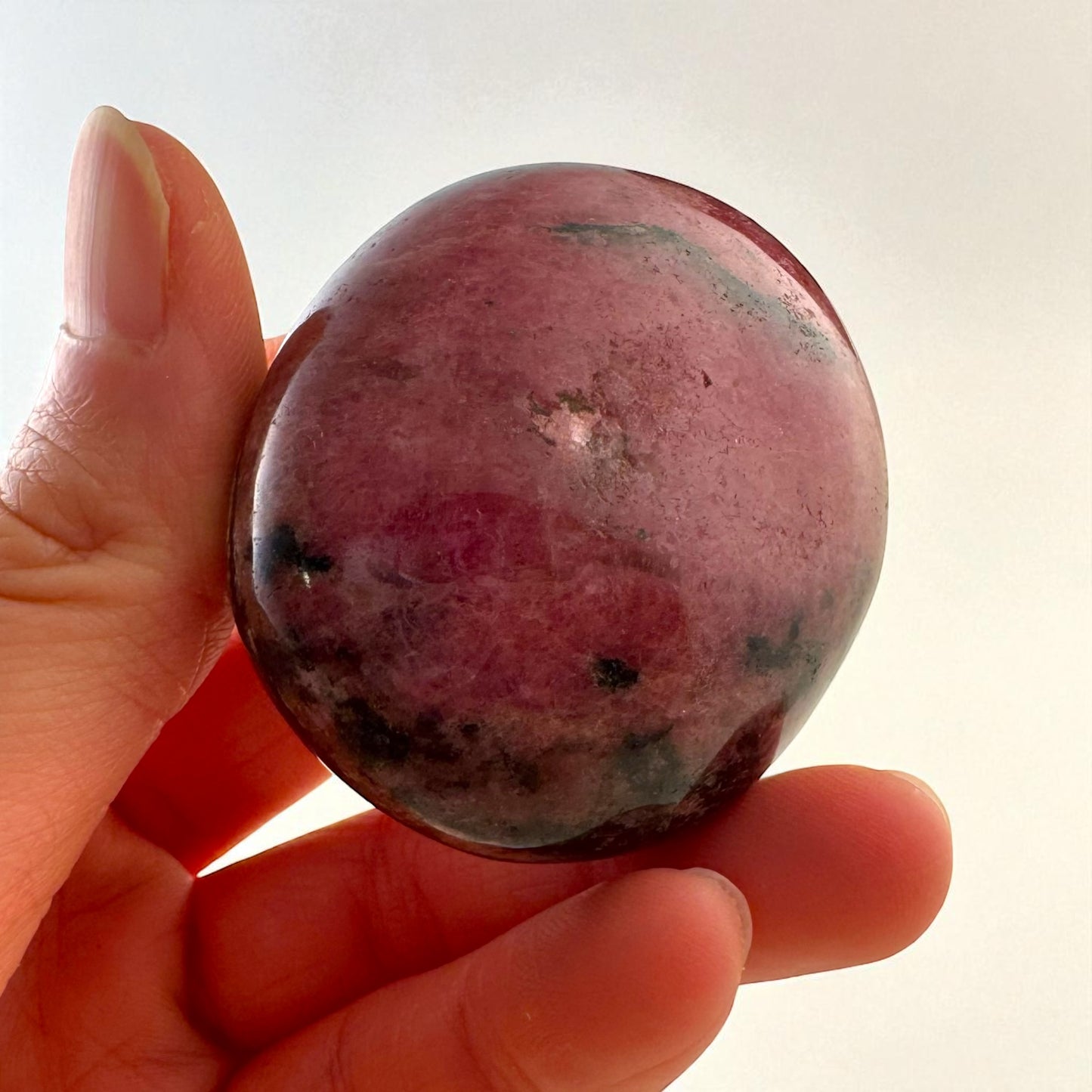 Rhodonite Crystal Palm Stones