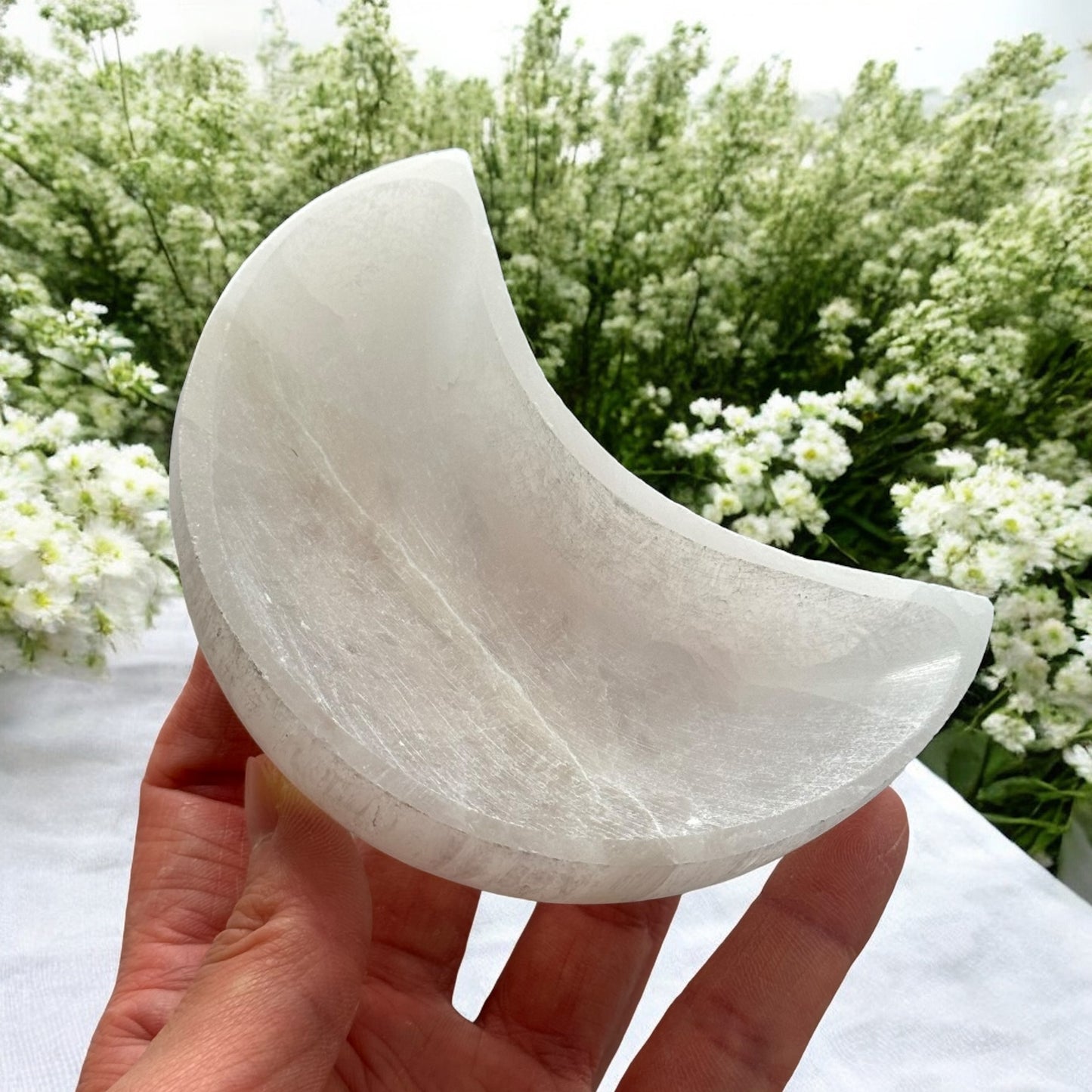 月亮石膏水晶碗(中)